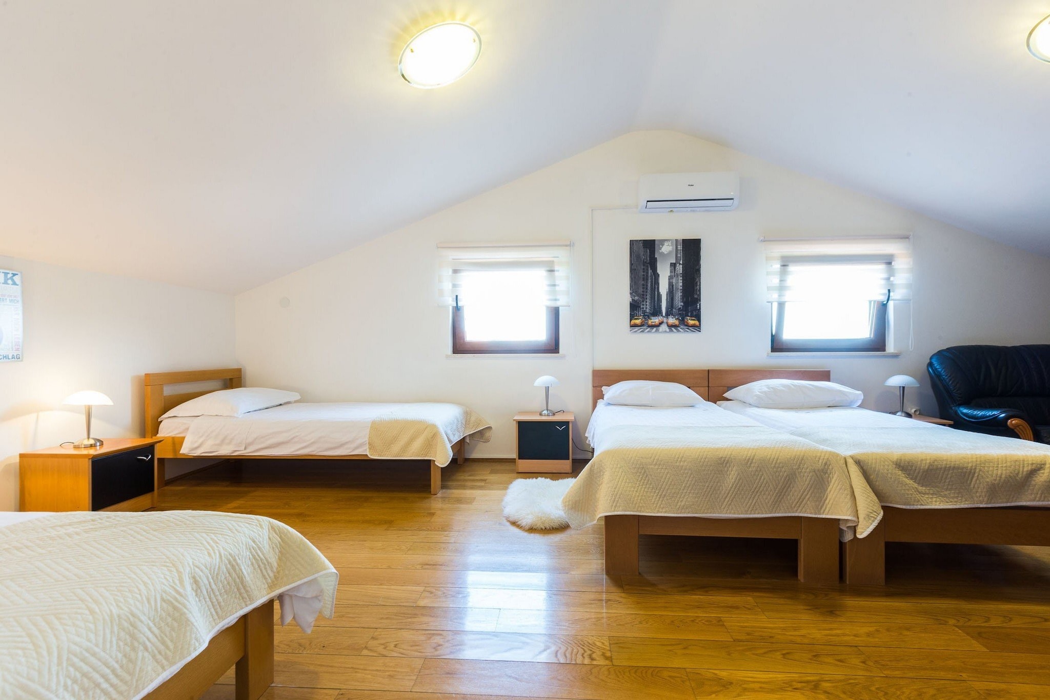 Modern Escape with Private Pool, Sauna, Game Room & BBQ, near Zadar - Four Bedroom Villa-Bedroom
