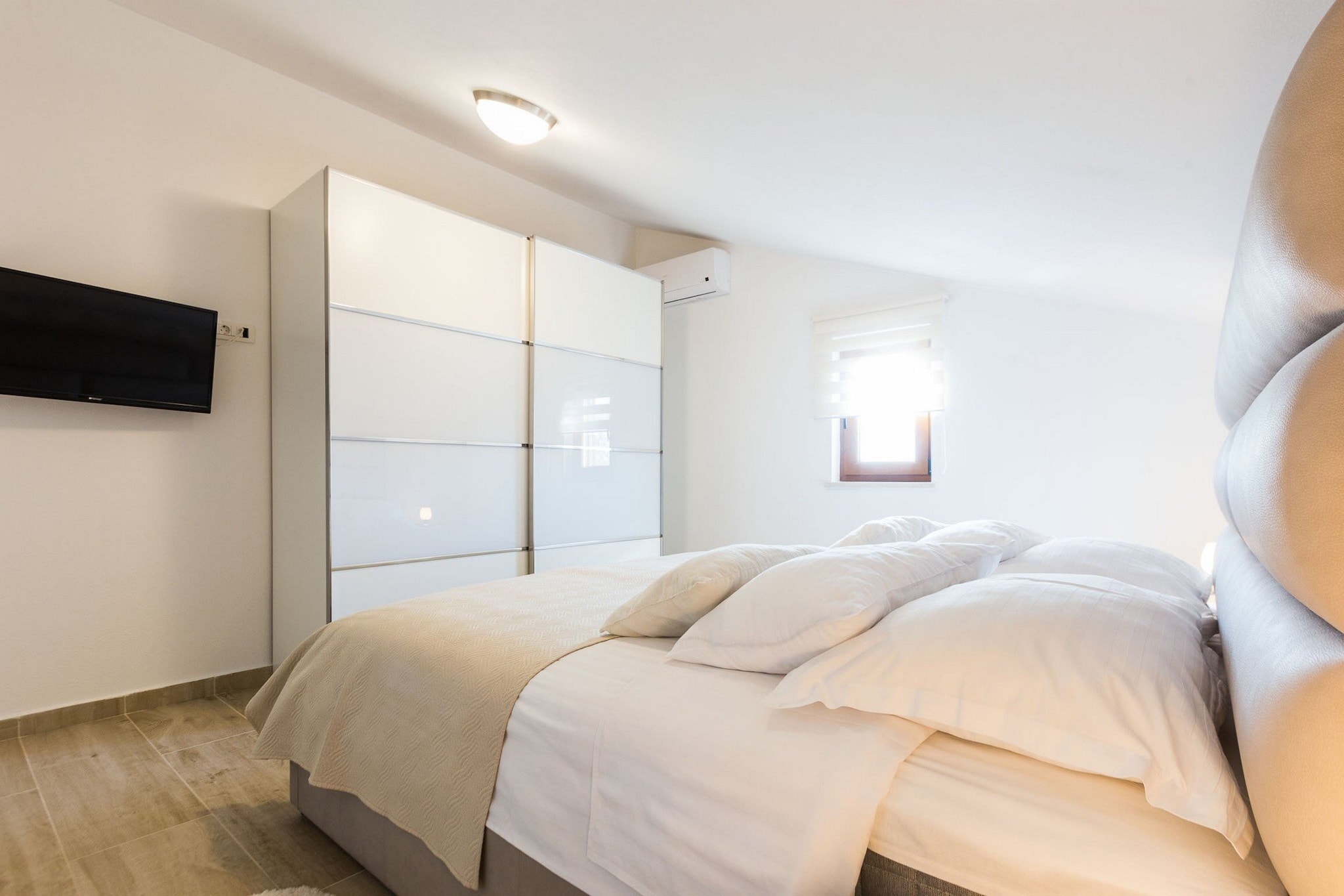 Modern Escape with Private Pool, Sauna, Game Room & BBQ, near Zadar - Four Bedroom Villa-Bedroom