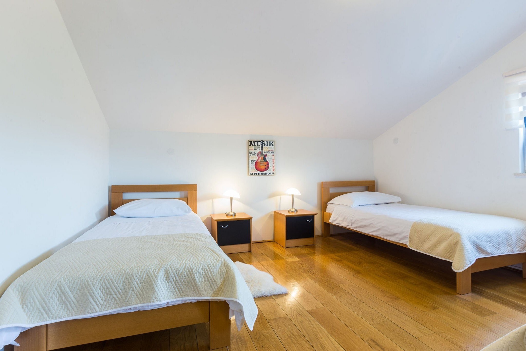 Modern Escape with Private Pool, Sauna, Game Room & BBQ, near Zadar - Four Bedroom Villa-Bedroom