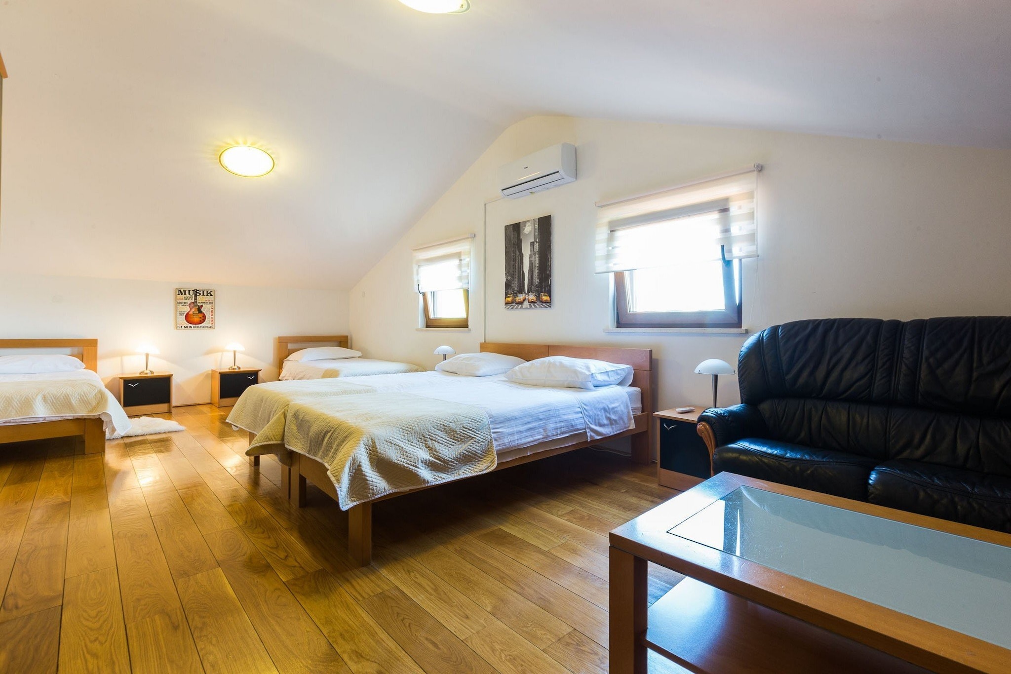 Modern Escape with Private Pool, Sauna, Game Room & BBQ, near Zadar - Four Bedroom Villa-Bedroom