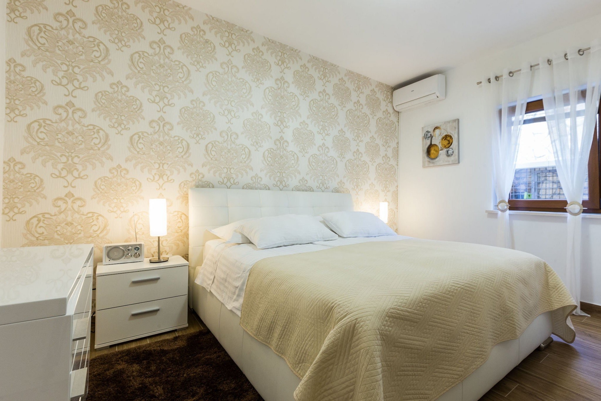 Modern Escape with Private Pool, Sauna, Game Room & BBQ, near Zadar - Four Bedroom Villa-Bedroom