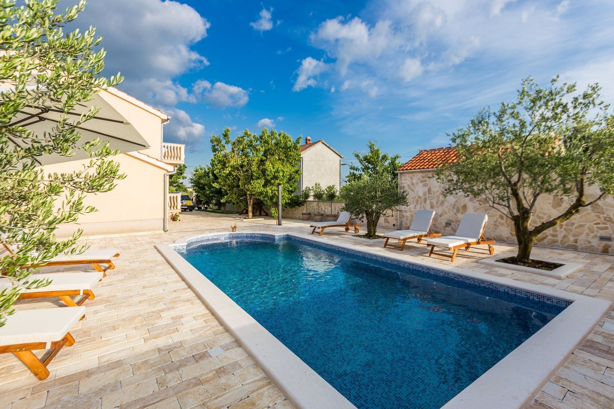 Modern Escape with Private Pool, Sauna, Game Room & BBQ, near Zadar - Four Bedroom Villa-Pool