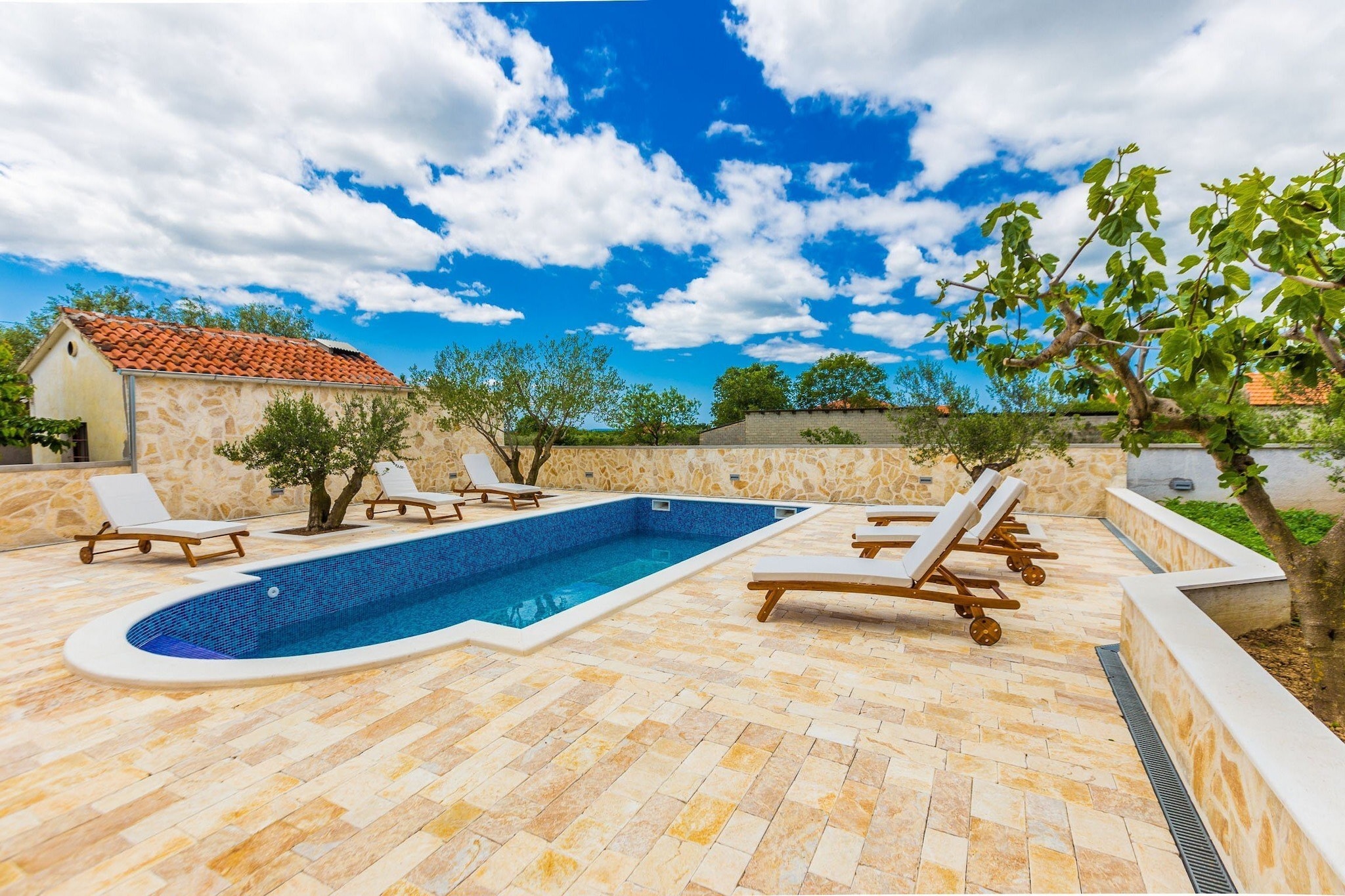 Modern Escape with Private Pool, Sauna, Game Room & BBQ, near Zadar - Four Bedroom Villa-Pool