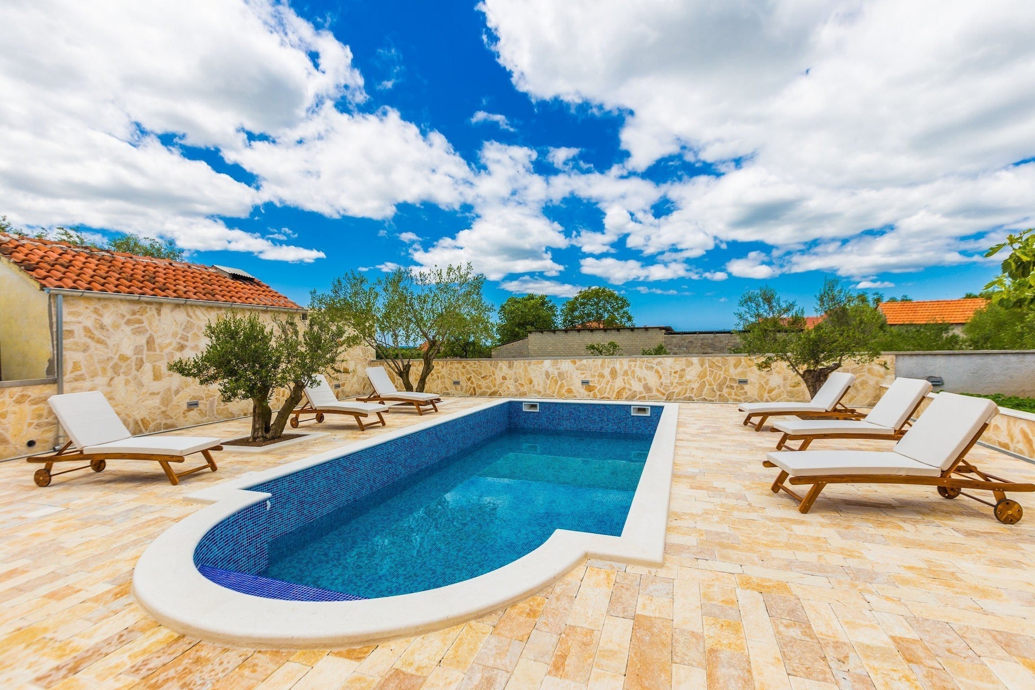 Modern Escape with Private Pool, Sauna, Game Room & BBQ, near Zadar - Four Bedroom Villa-Pool