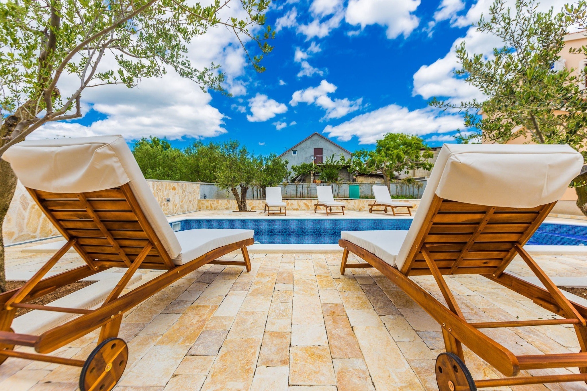 Modern Escape with Private Pool, Sauna, Game Room & BBQ, near Zadar - Four Bedroom Villa-Pool