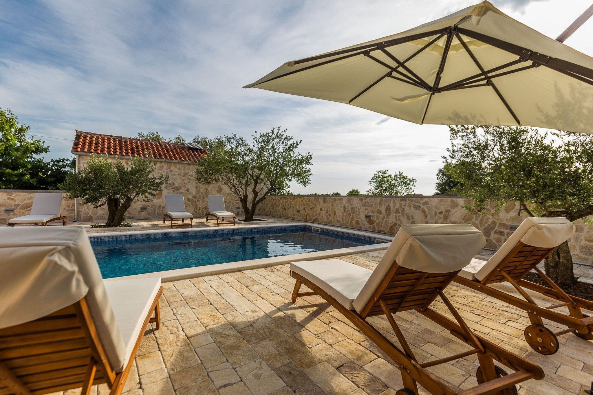 Modern Escape with Private Pool, Sauna, Game Room & BBQ, near Zadar - Four Bedroom Villa-Pool