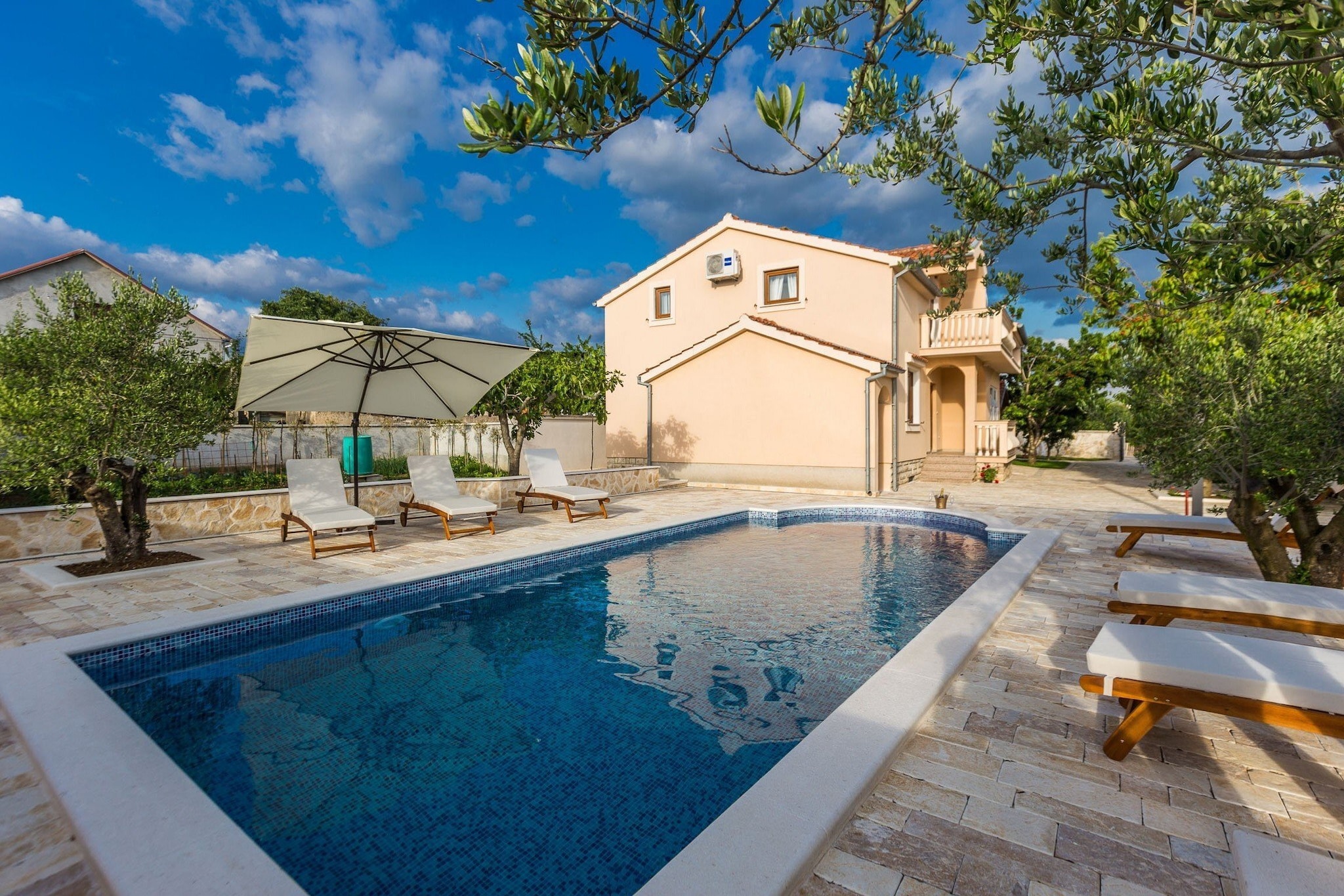 Modern Escape with Private Pool, Sauna, Game Room & BBQ, near Zadar - Four Bedroom Villa-Pool