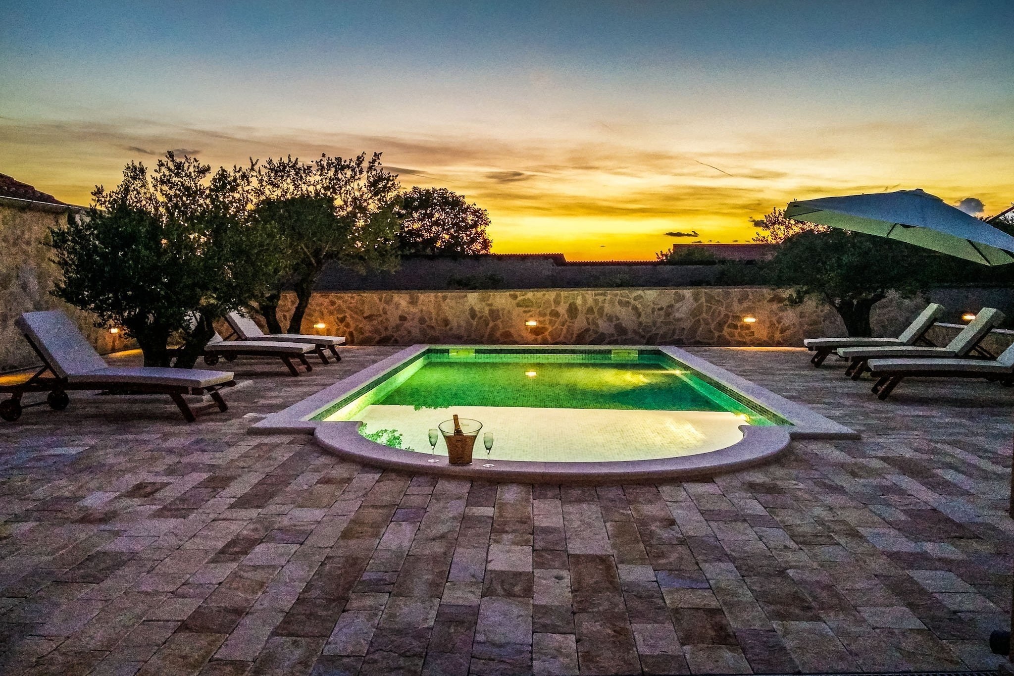 Modern Escape with Private Pool, Sauna, Game Room & BBQ, near Zadar - Four Bedroom Villa-Pool
