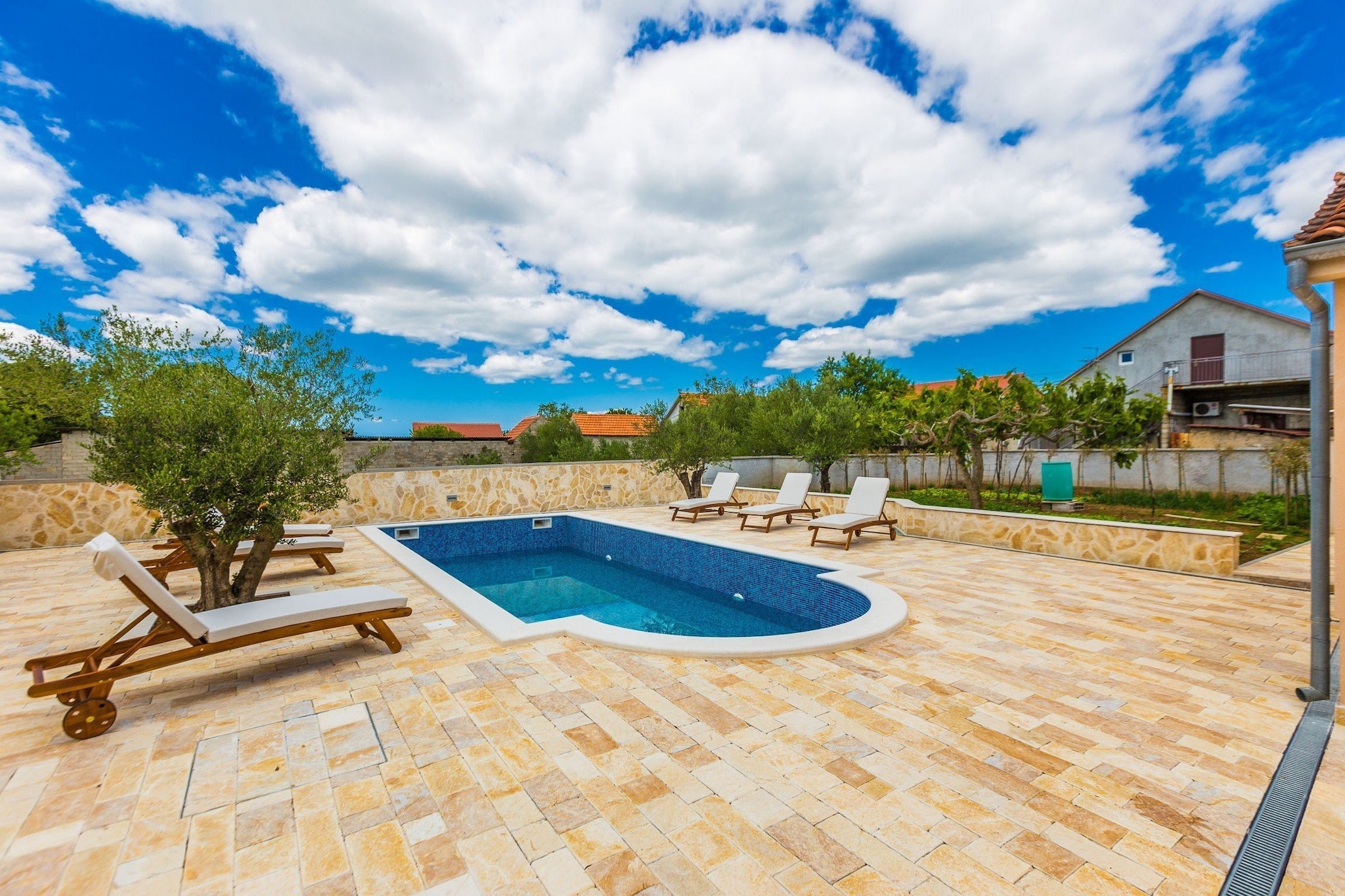 Modern Escape with Private Pool, Sauna, Game Room & BBQ, near Zadar - Four Bedroom Villa-Pool