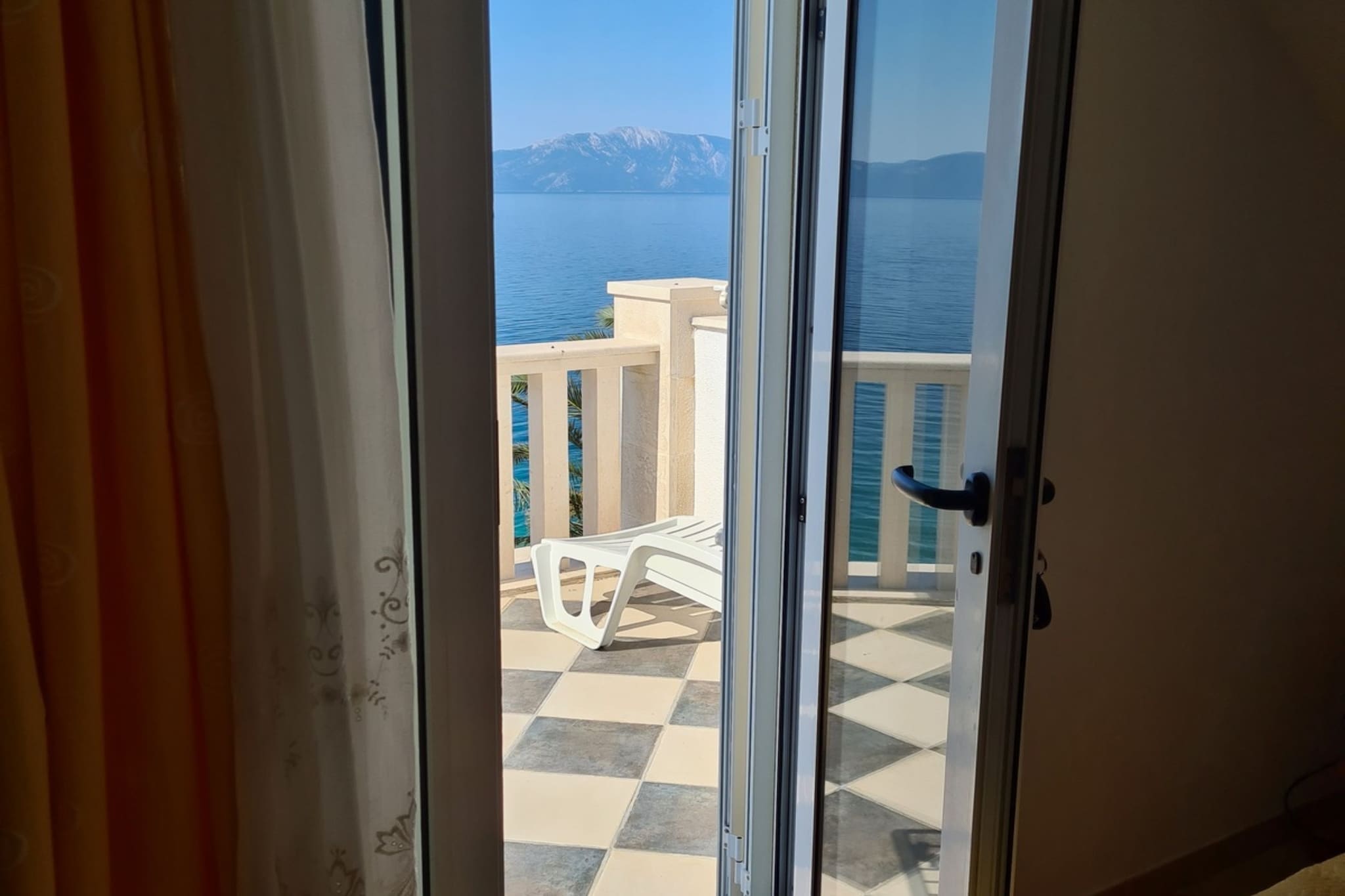 Apartments Pansion Franka 3* - Studio Apartment with Sea View - APT 1B-Terrasse/Balkon