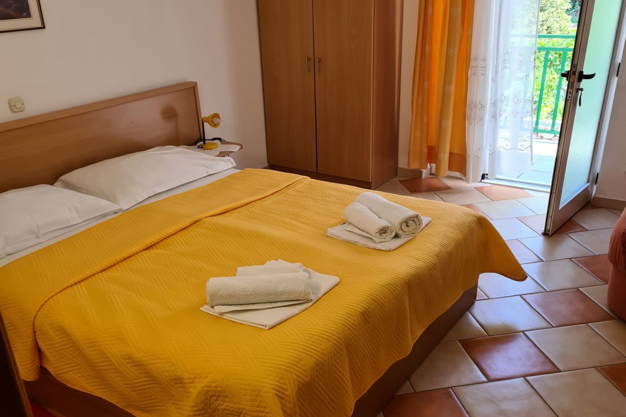 Apartments Pansion Franka 3* - Studio Apartment with Sea View - APT 1B-Schlafzimmer