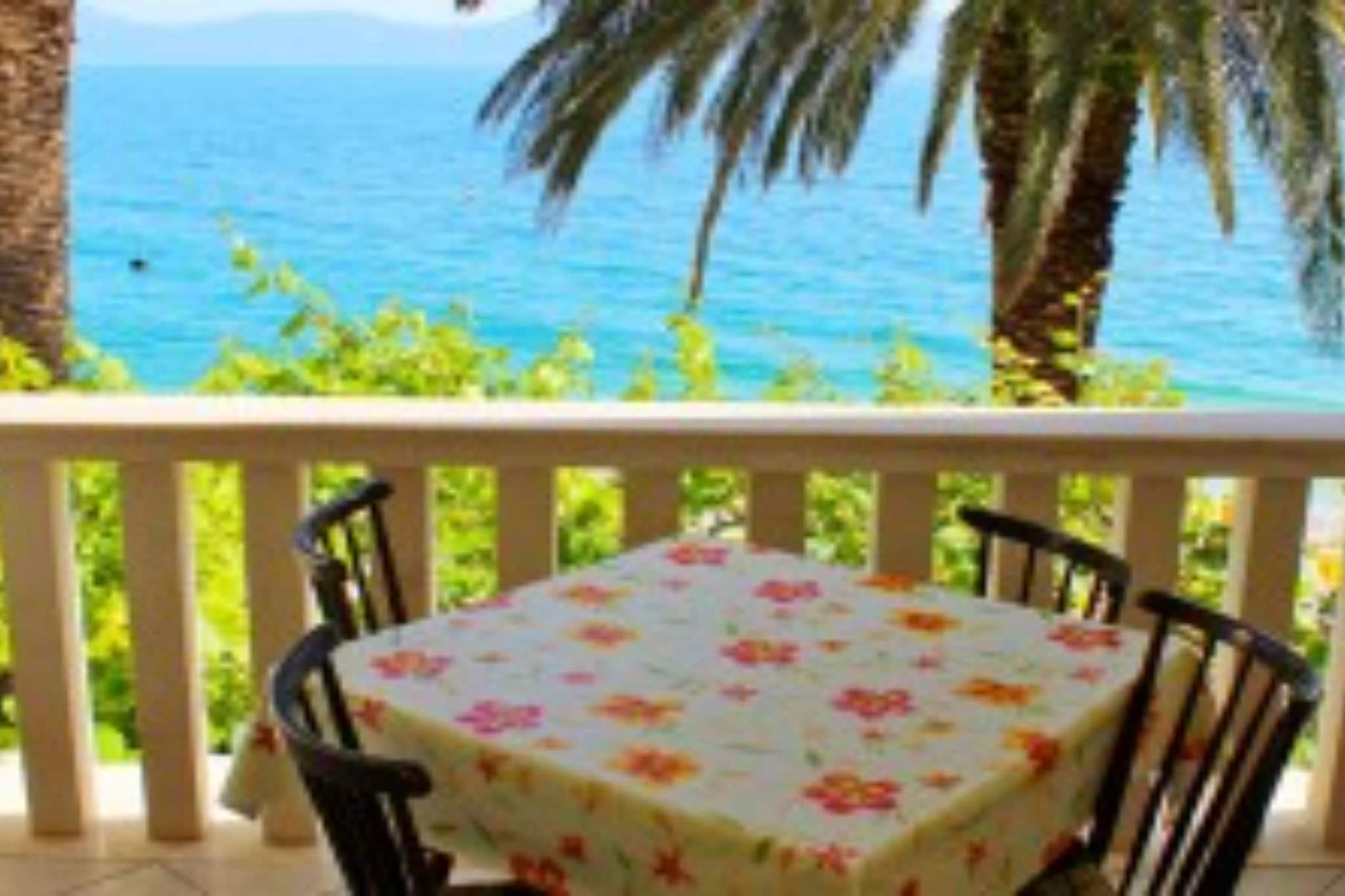 Apartments Pansion Franka 3* - One Bedroom Apartment with Sea View and Balcony - APT A1-Terrasse/Balkon