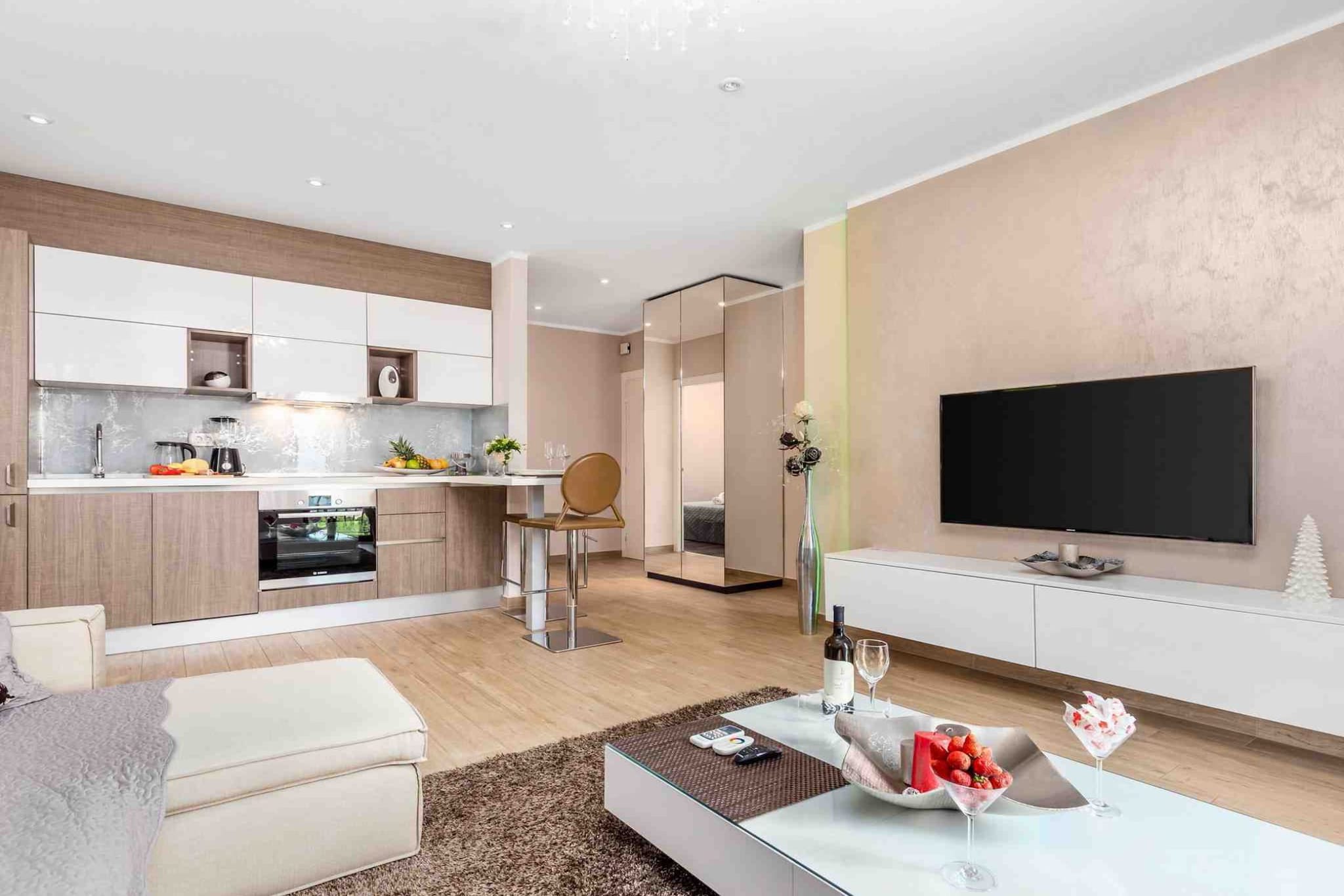Modern Comfort with Shared Pool, Balconies & Lush Green Surroundings - One Bedroom Apartment (Romantic)