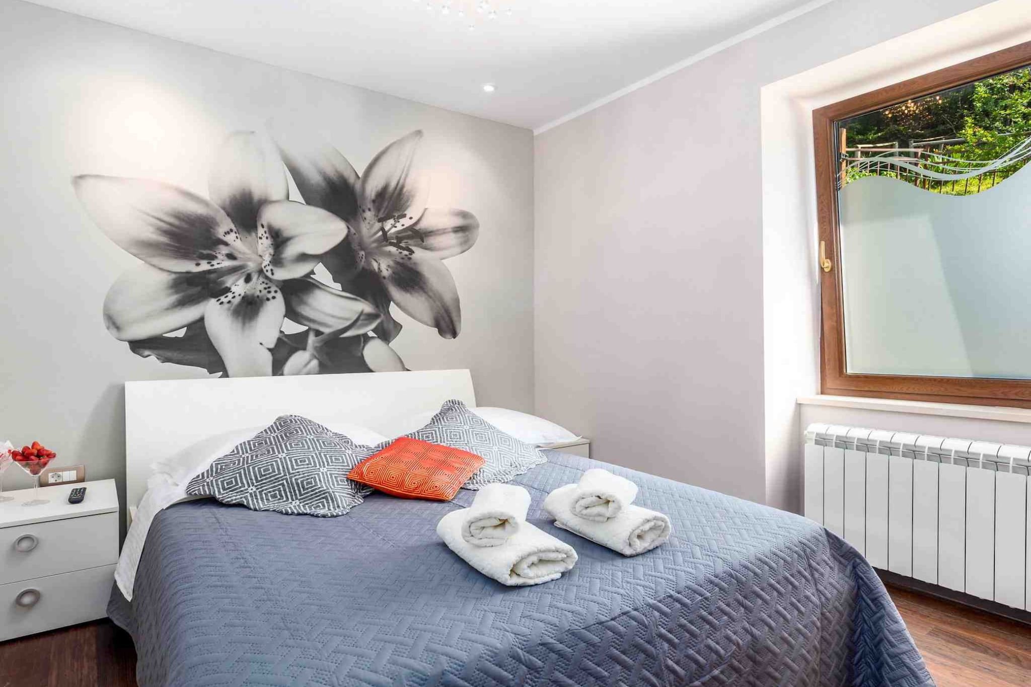 Modern Comfort with Shared Pool, Balconies & Lush Green Surroundings - One Bedroom Apartment (Romantic)-Bedroom