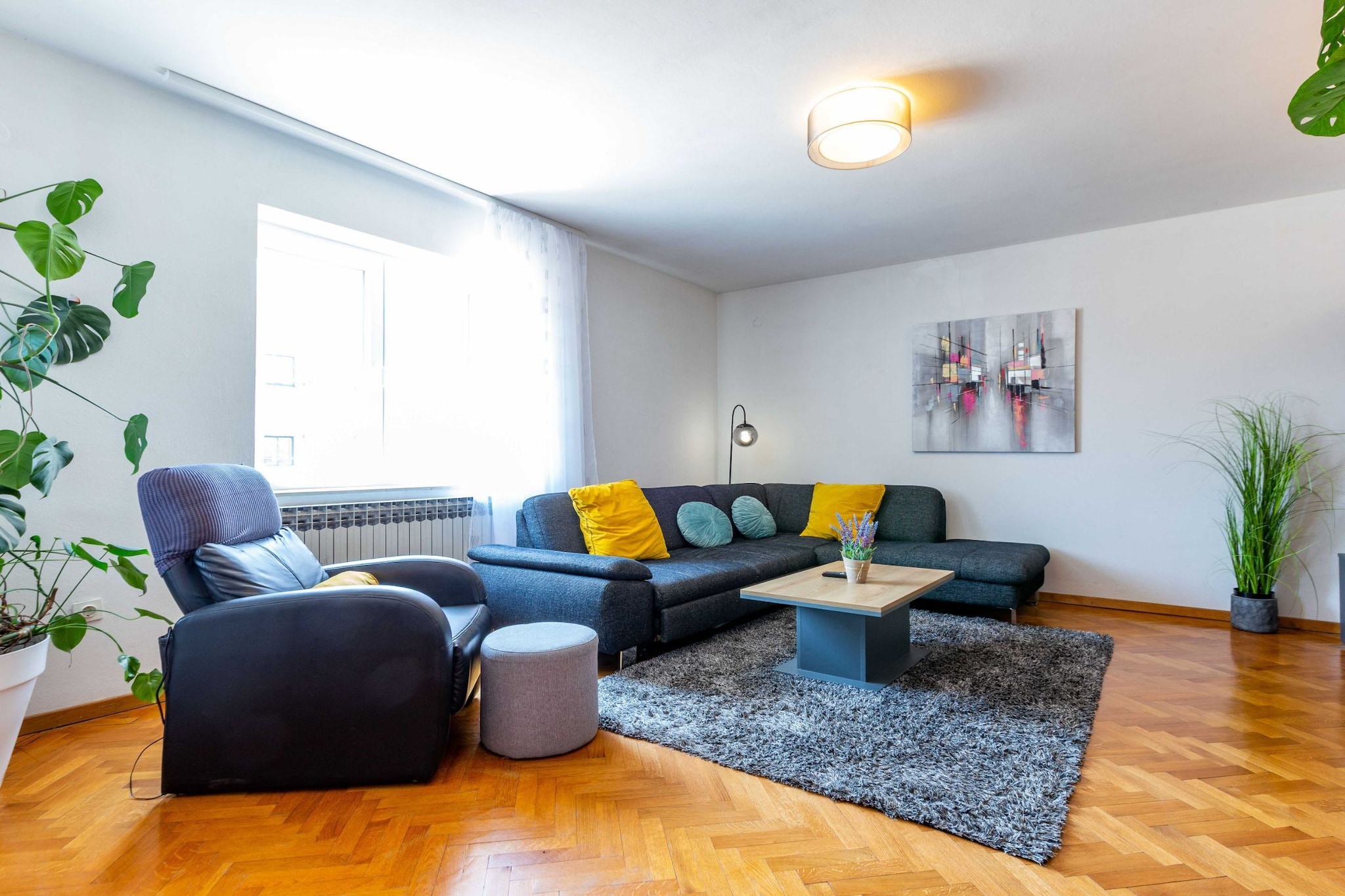 Zadar Lavish and Luxurious Apartment with Private Pool - Three Bedroom Apartment with Private Pool-Living room