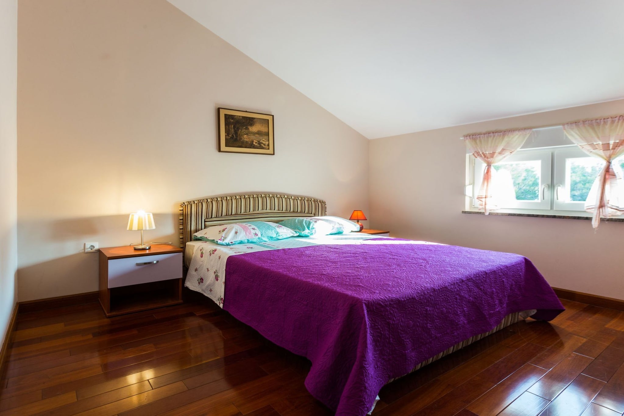 Elegant and Lavish Leisure Apartments Zadar with Outdoor Pool - Classic Two Bedroom Apartment with Terrace (owner Olive)-Slaapkamer