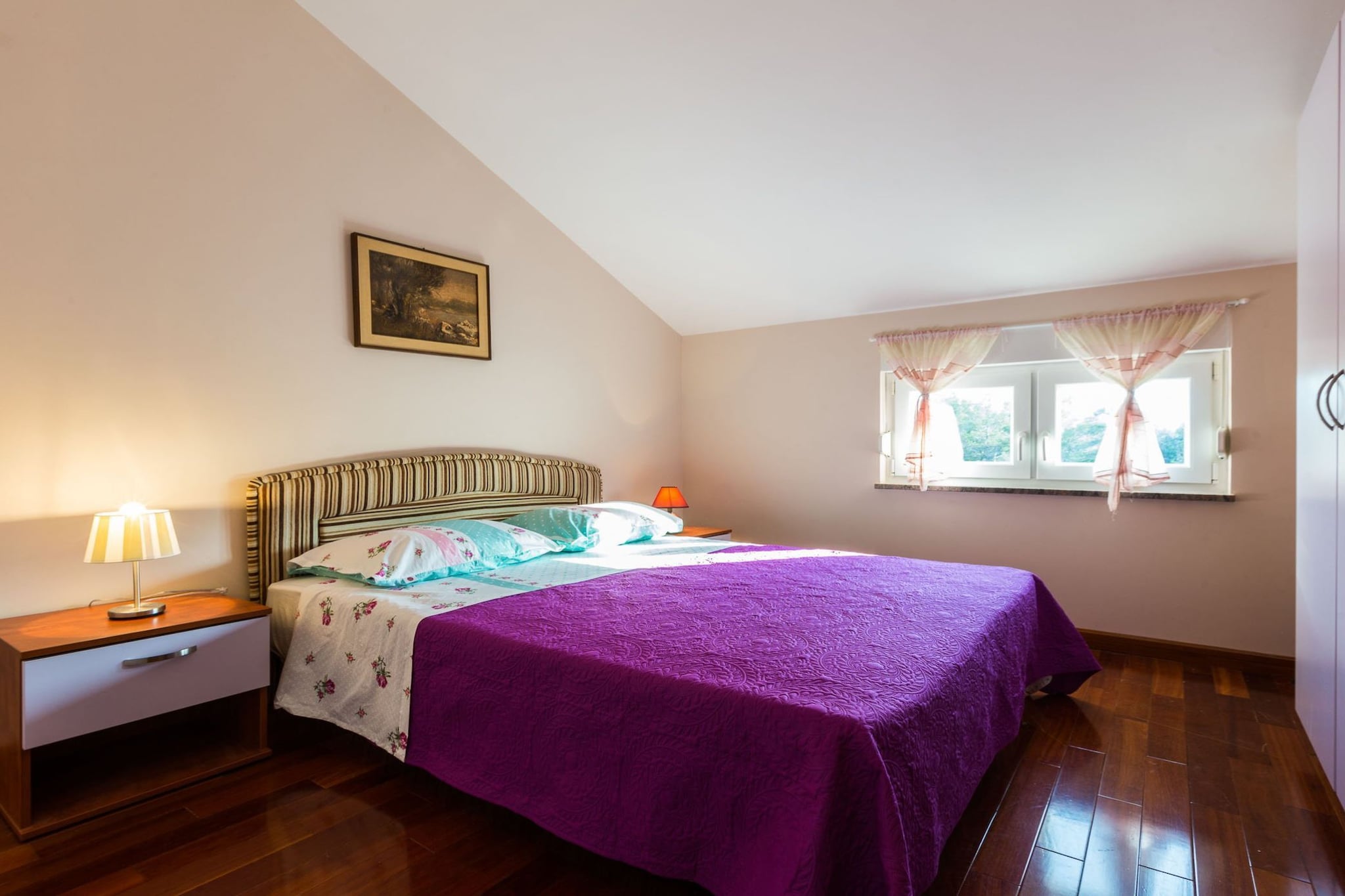 Elegant and Lavish Leisure Apartments Zadar with Outdoor Pool - Classic Two Bedroom Apartment with Terrace (owner Olive)-Slaapkamer