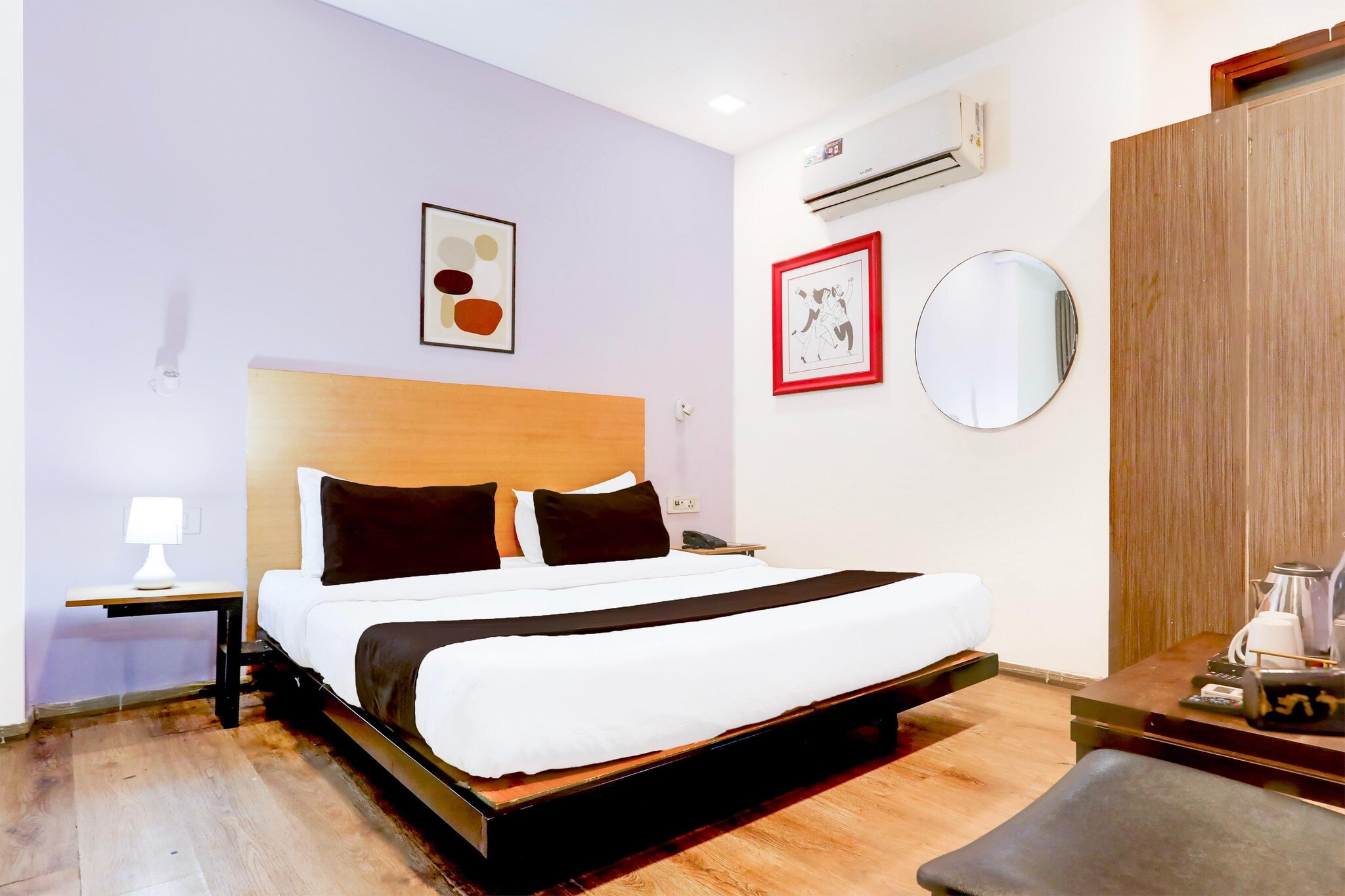 Comfortable Accommodation: Elegant Stays at Rohini Sector 24 in Delhi offers four-star comfort with free WiFi throughout the property. Guests enjoy air-conditioned rooms with private bathrooms, work desks, and seating areas.
Convenient Facilities: The hotel features a lounge, lift, 24-hour front desk, shared kitchen, housekeeping, laundry, family rooms, full-day security, and room service. Free on-site parking is available for all visitors.
Prime Location: Located 21 km from Delhi International Airport, the hotel is near attractions such as Red Fort (19 km), Gurudwara Sis Ganj Sahib (19 km), and India Gate (24 km). Guests appreciate the attentive staff, room cleanliness, and comfort.
Unmarried couples are warmly welcome at this property.
Guests with local ID proof are warmly welcome.
Early Check-In Policy: A full day’s room rate will be charged for check-ins before 6:00 AM.
Complimentary early check-in is available between 6:00 AM and 10:00 AM, subject to room availability.
Check-in is only available to guests aged 18 and above. Please provide a government-issued ID to confirm your age.