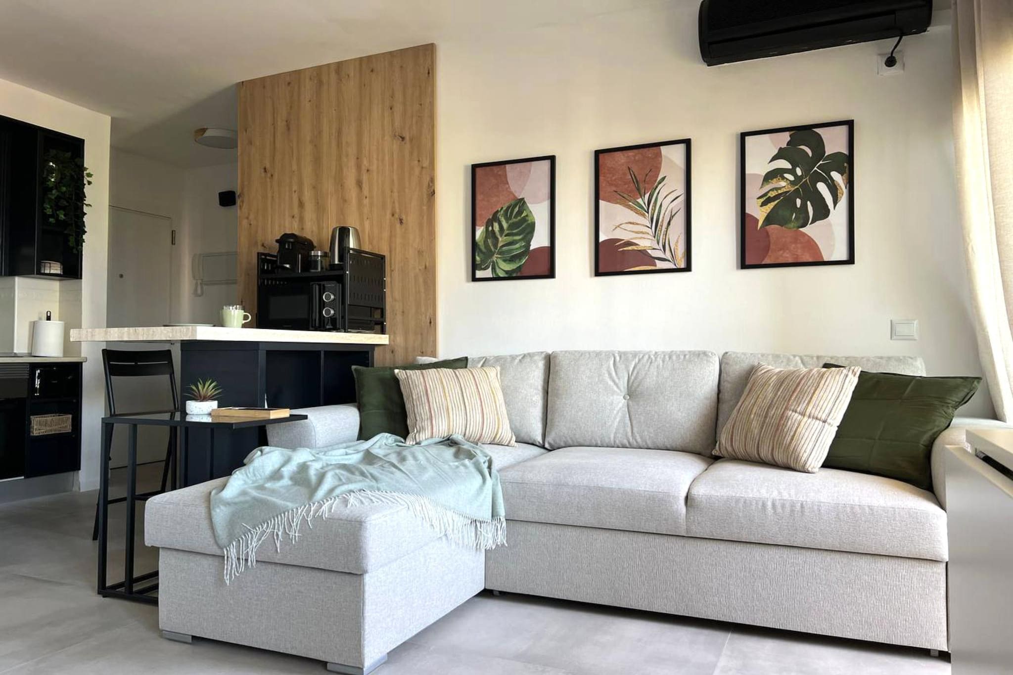 Apartamento con vistas al mar-Woonkamer