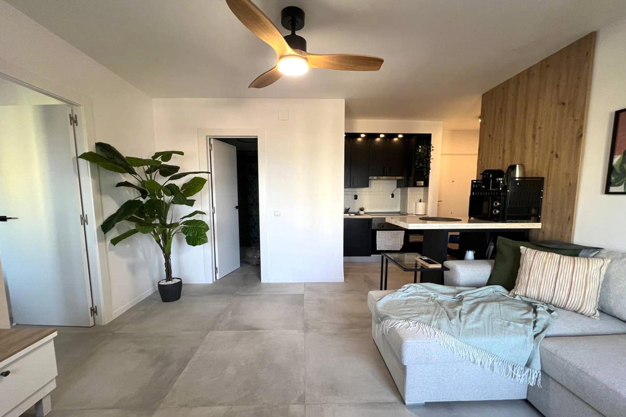 Apartamento con vistas al mar-Woonkamer