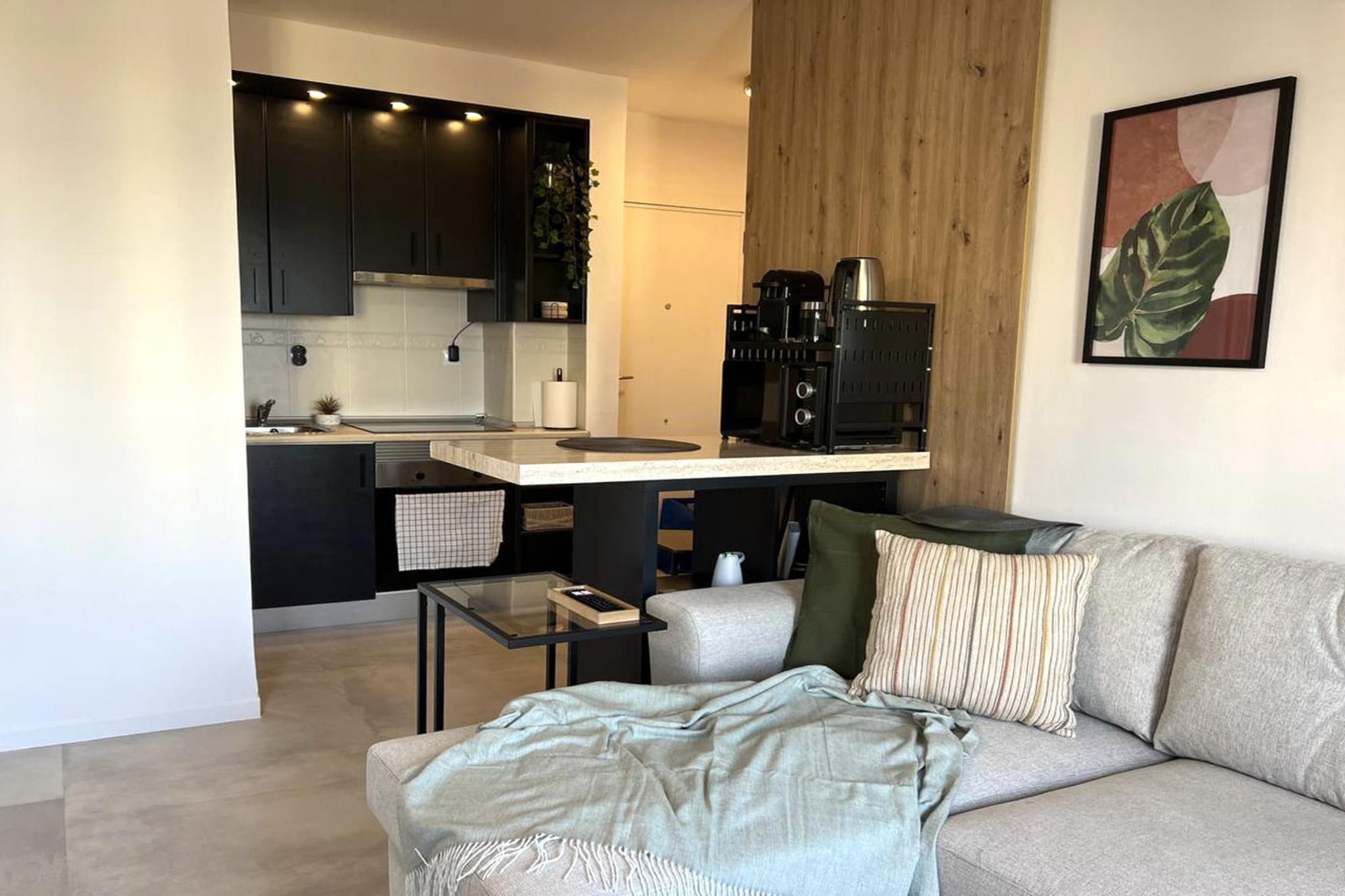 Apartamento con vistas al mar-Woonkamer