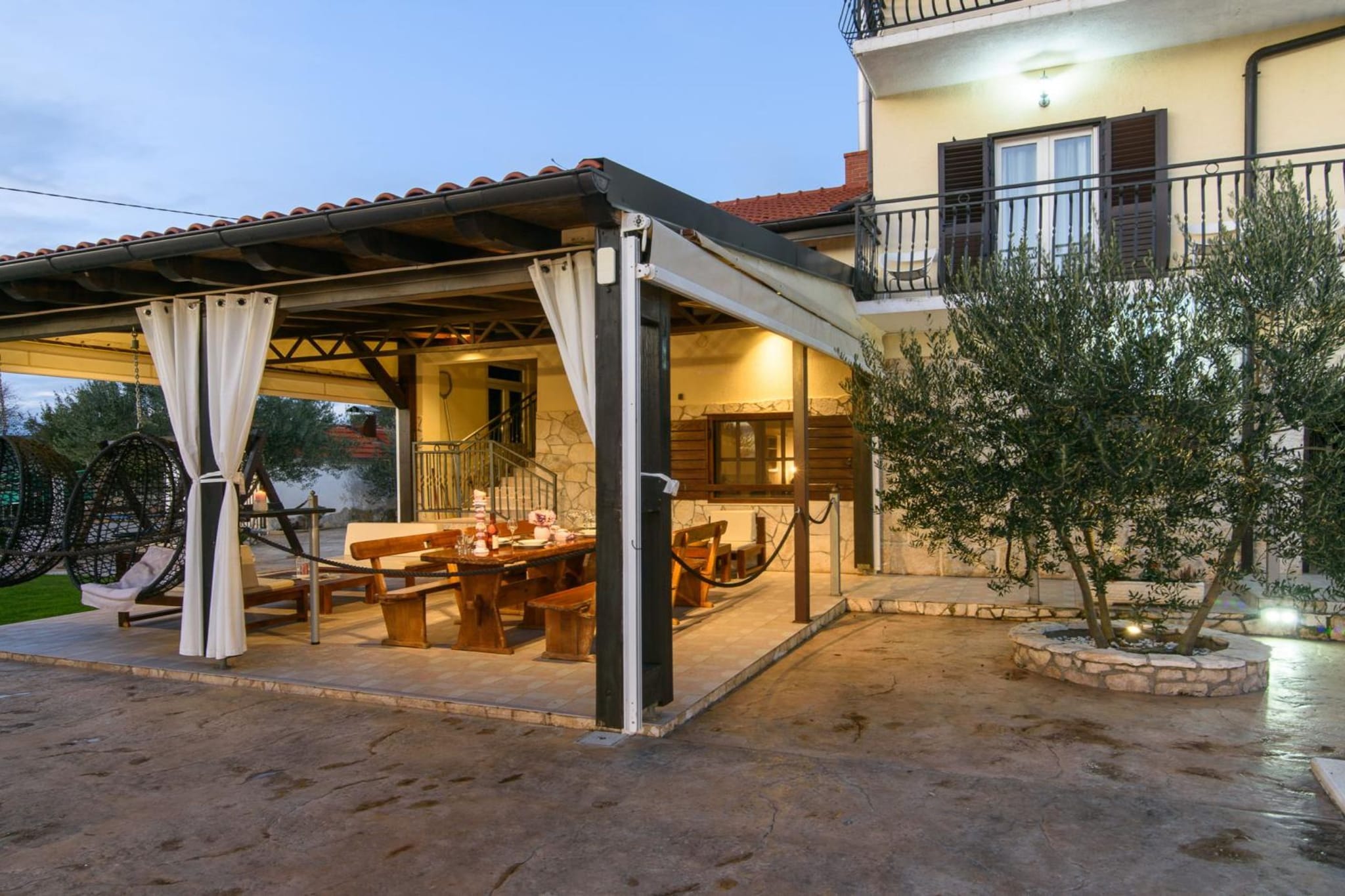 Vila Ive winter spa Podumci-Außenbereich