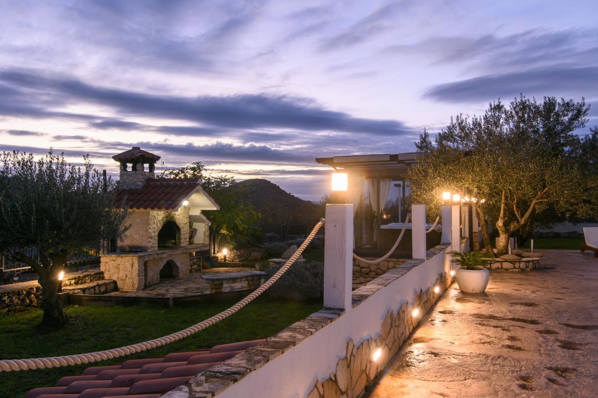 Vila Ive winter spa Podumci-Außenbereich
