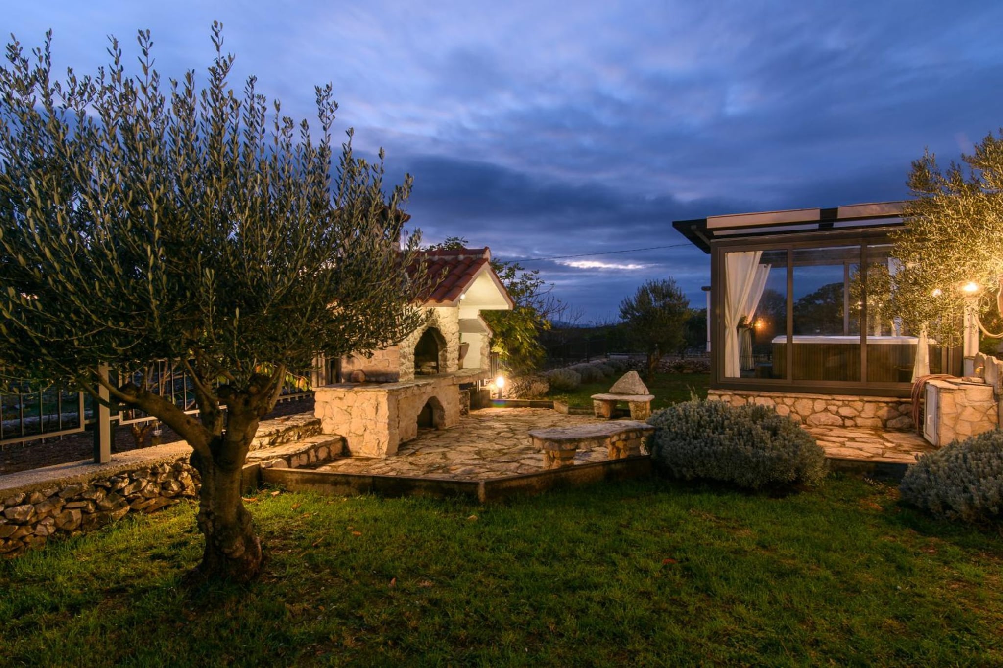 Vila Ive winter spa Podumci-Außenbereich