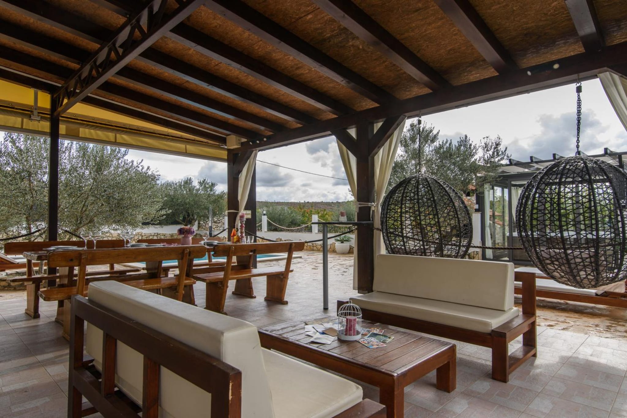 Vila Ive winter spa Podumci-Terrasse