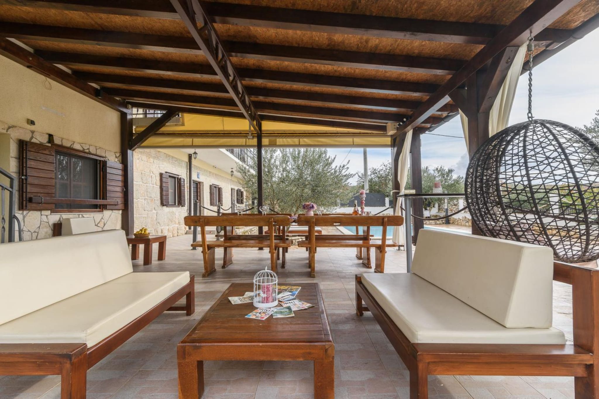 Vila Ive winter spa Podumci-Terrasse