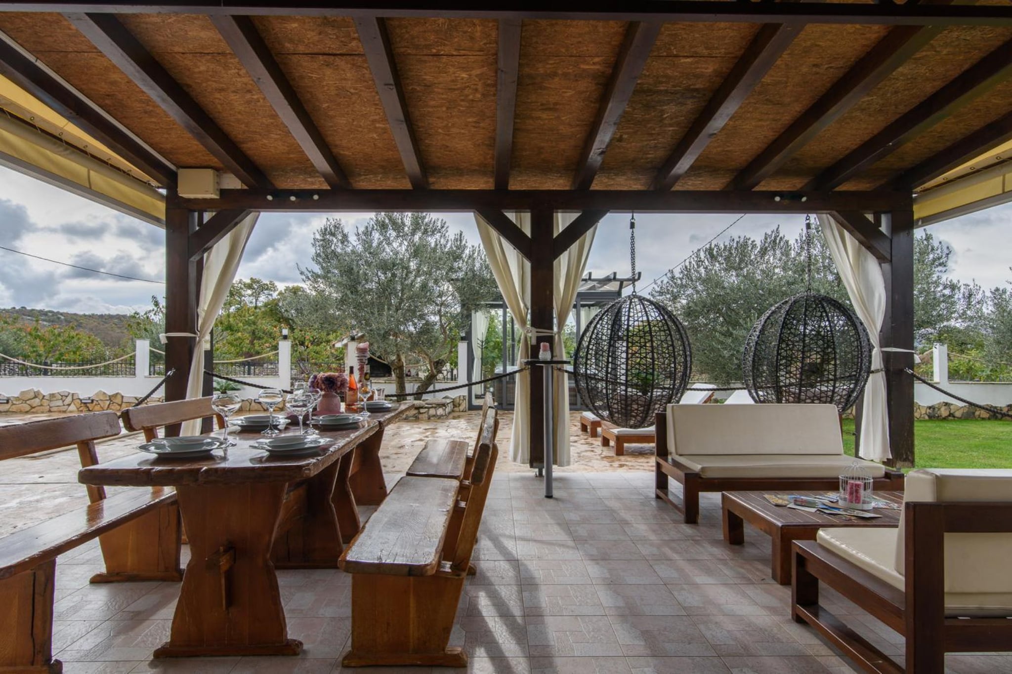 Vila Ive winter spa Podumci-Terrasse