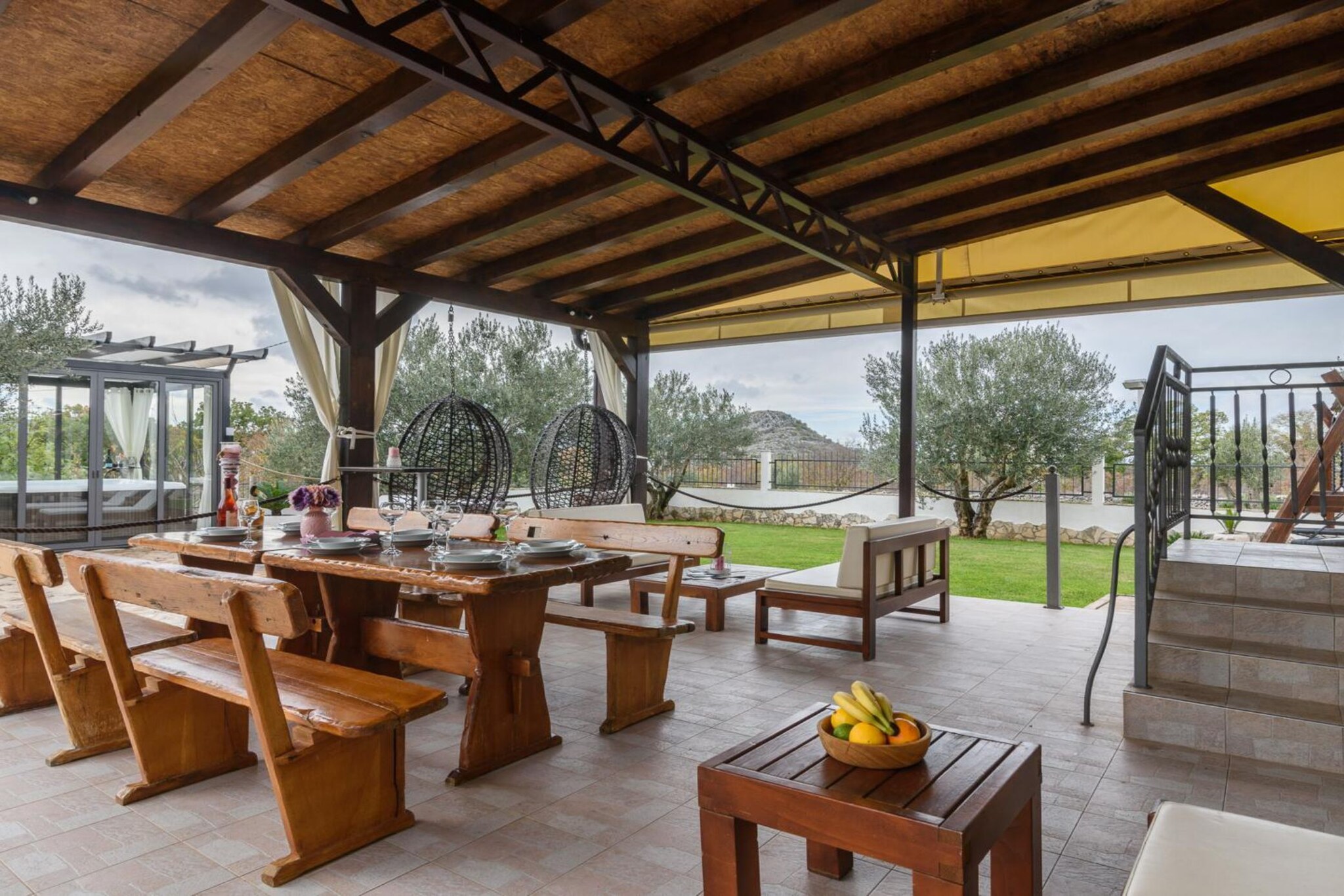 Vila Ive winter spa Podumci-Terrasse