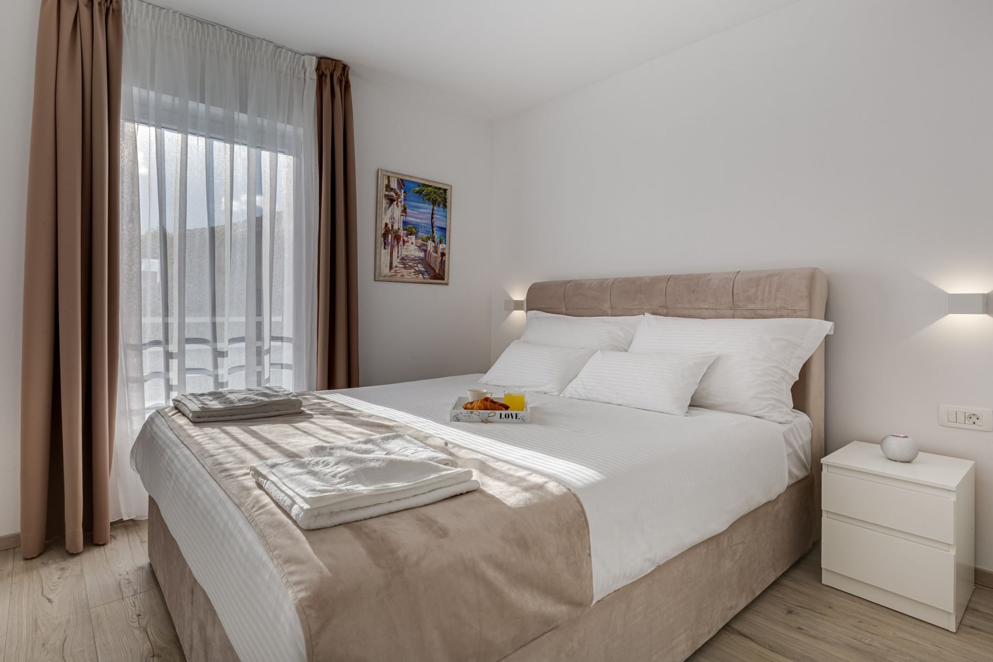 Exclusive Vodice Apartments - Deluxe One Bedroom Apartment A4-Slaapkamer
