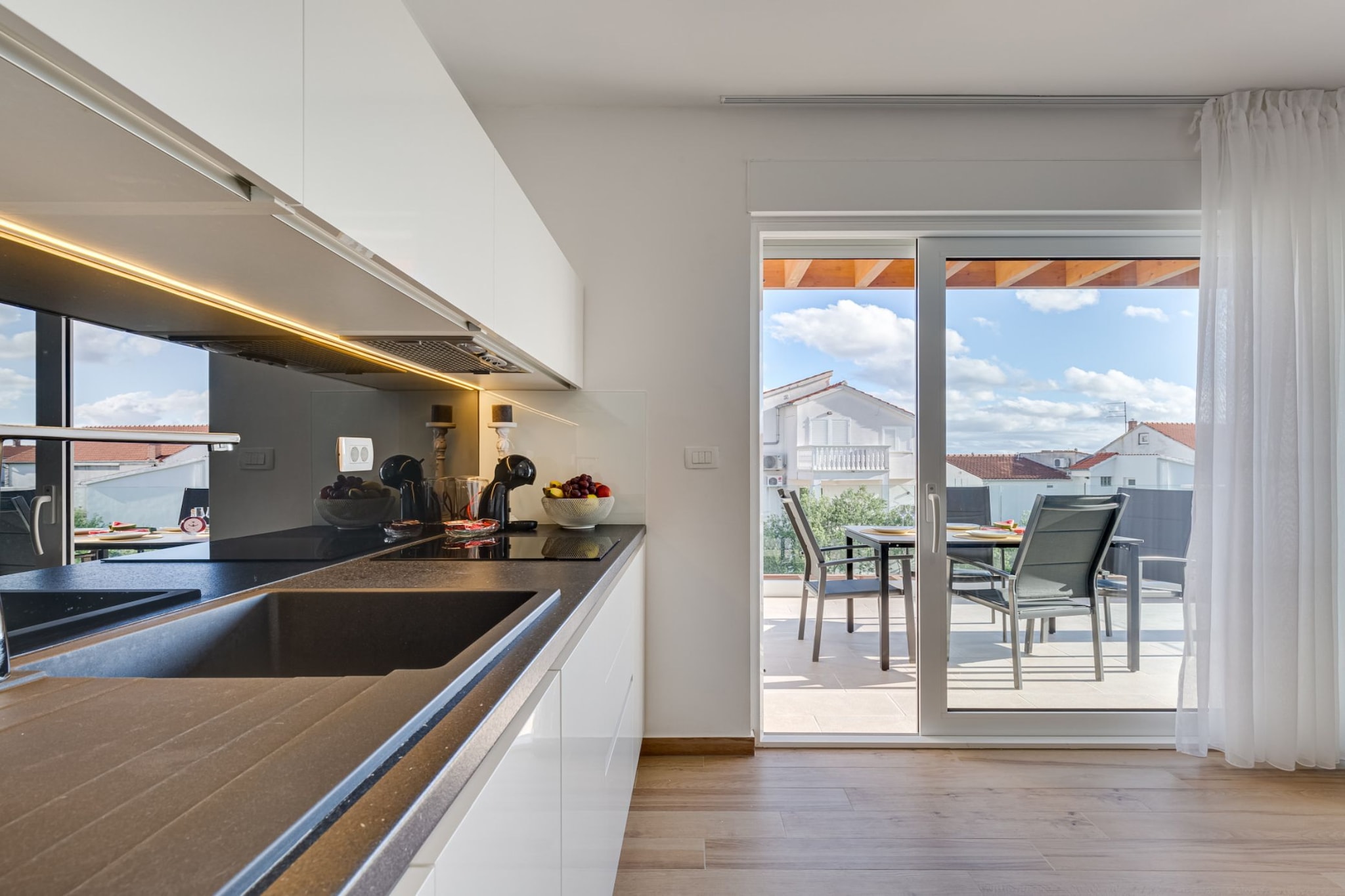 Exclusive Vodice Apartments - Deluxe One Bedroom Apartment A4-Keuken