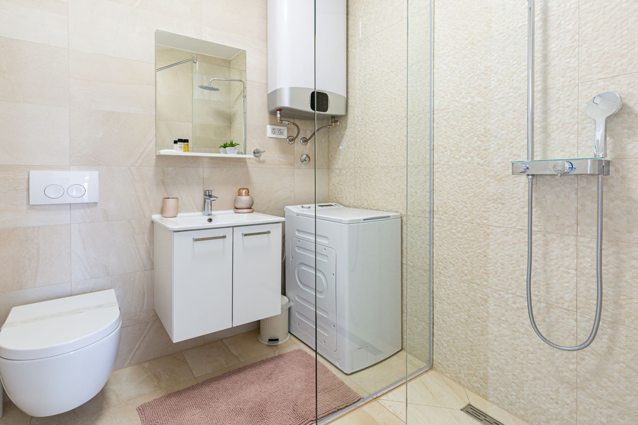 Exclusive Vodice Apartments - Deluxe One Bedroom Apartment A4-Badkamer