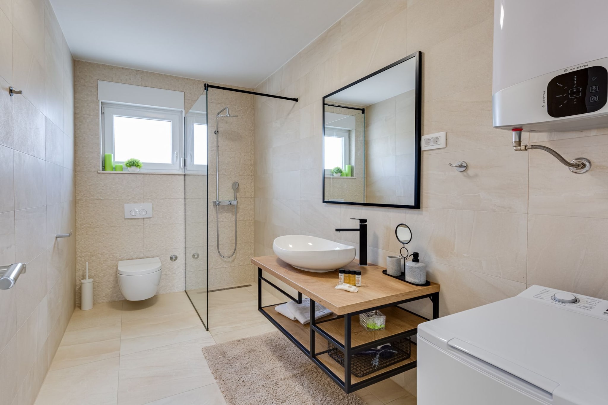Exclusive Vodice Apartments - Penthouse Apartment with Balcony A6-Badkamer