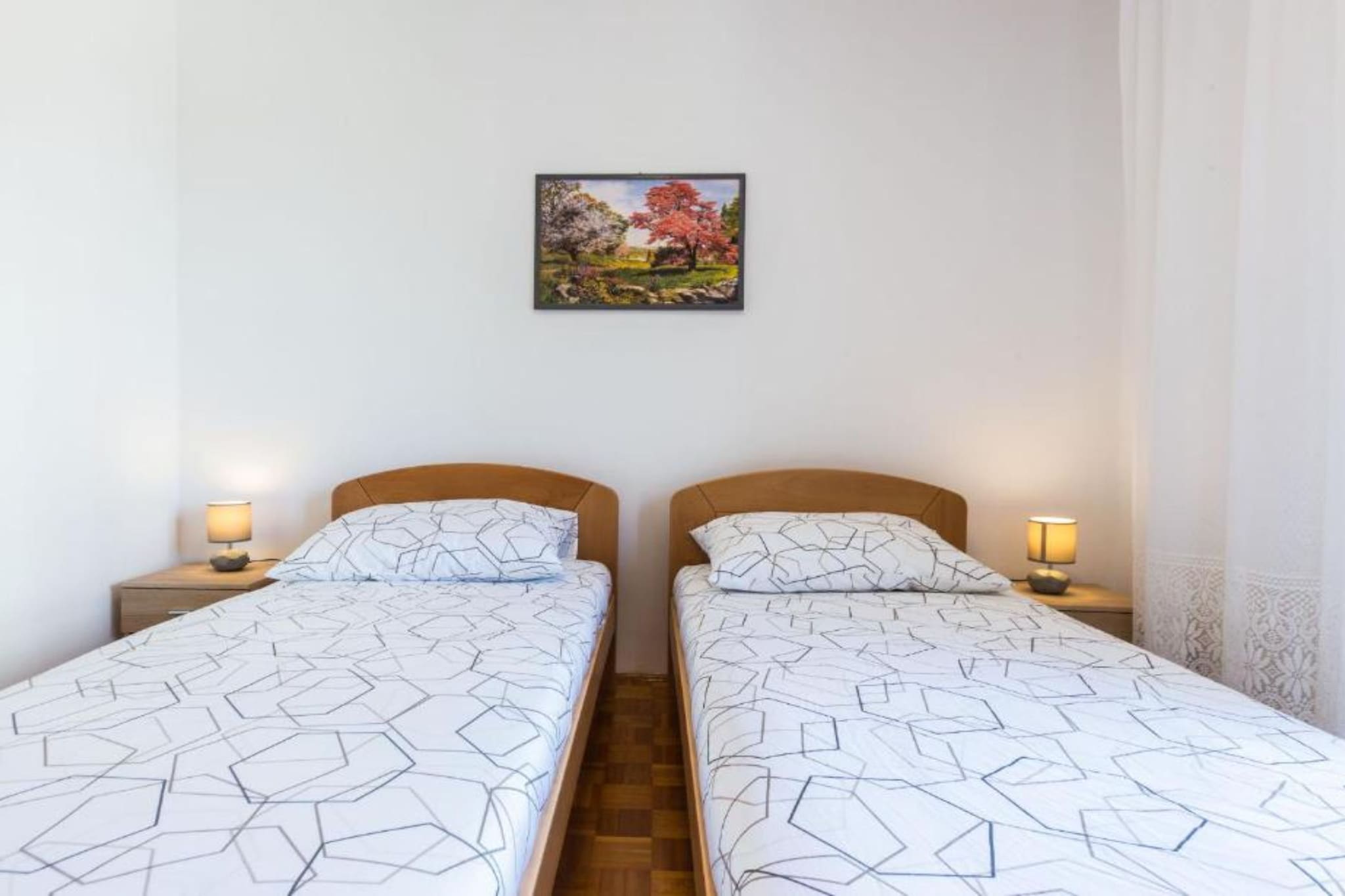 Stylish Two Bedroom Apartment Retreat with Balcony in Zadar Two Bedrooms-Bedroom