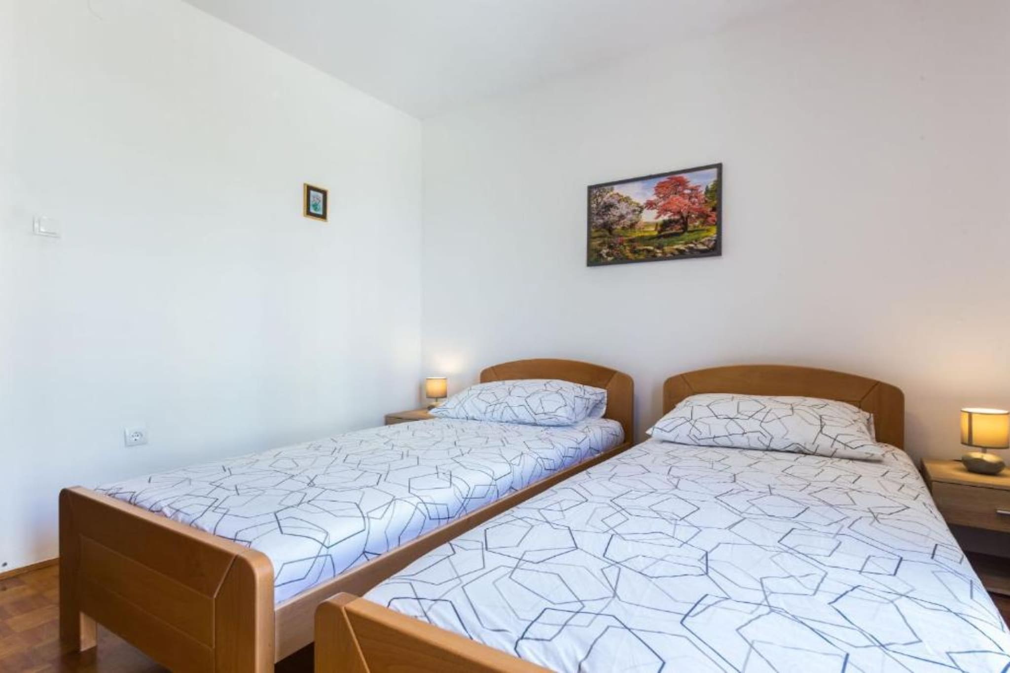 Stylish Two Bedroom Apartment Retreat with Balcony in Zadar Two Bedrooms-Bedroom