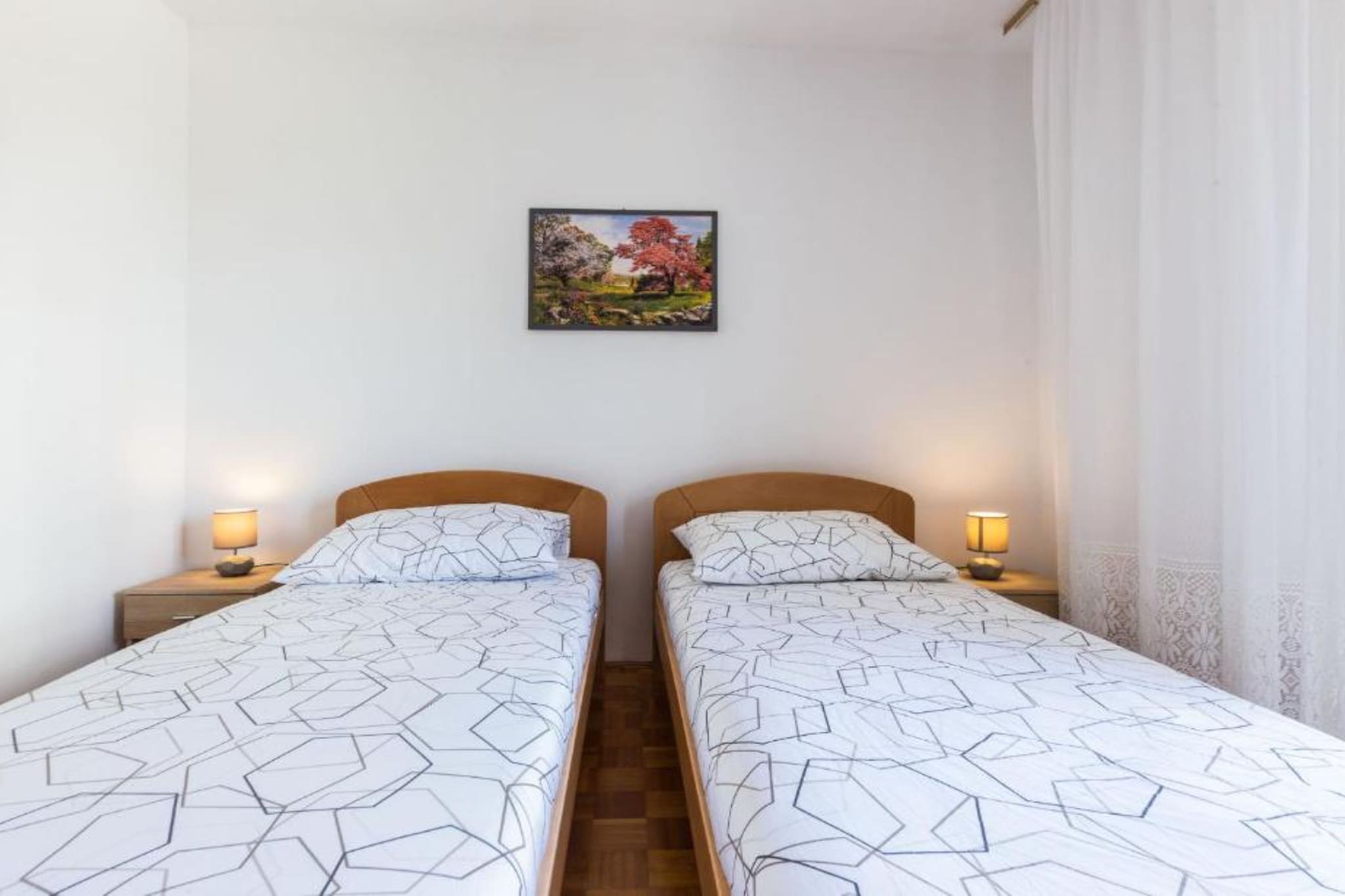 Stylish Two Bedroom Apartment Retreat with Balcony in Zadar Two Bedrooms-Bedroom