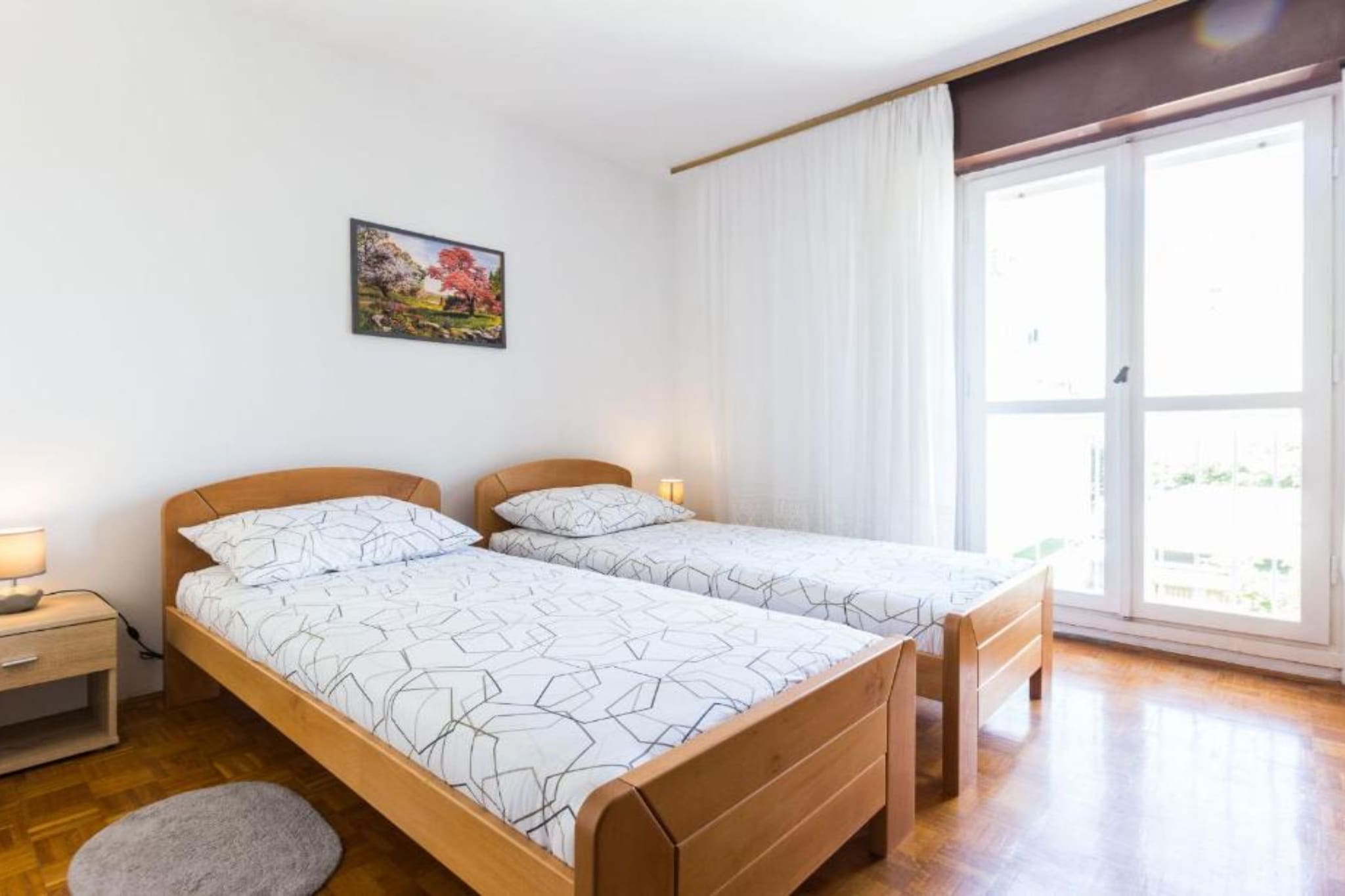 Stylish Two Bedroom Apartment Retreat with Balcony in Zadar Two Bedrooms-Bedroom