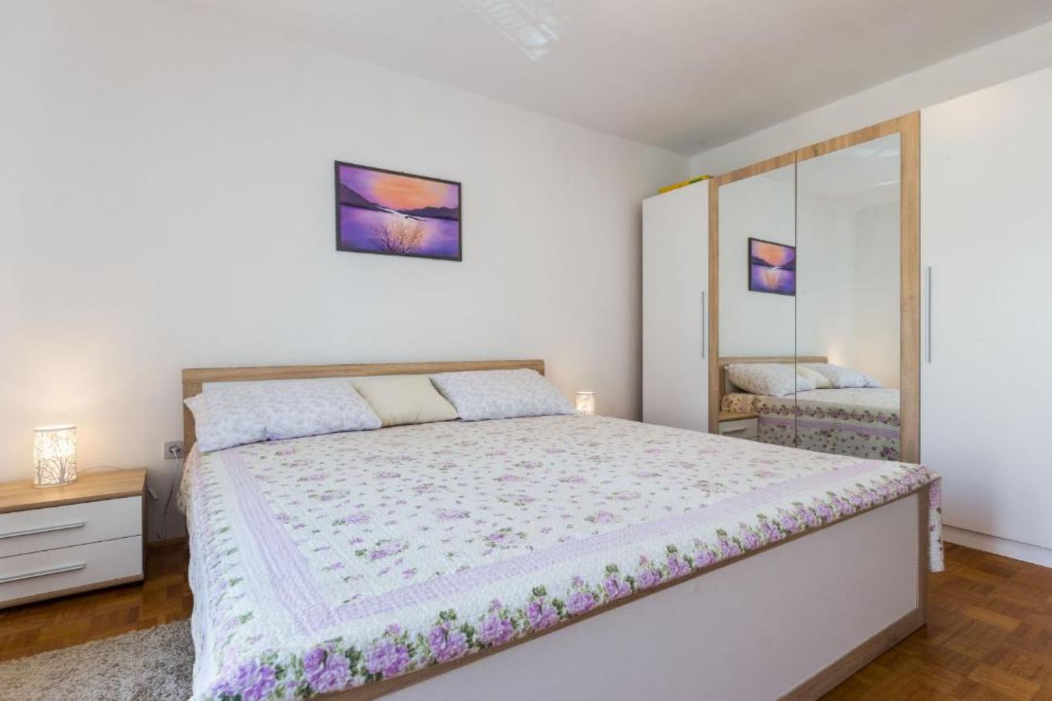 Stylish Two Bedroom Apartment Retreat with Balcony in Zadar Two Bedrooms-Bedroom