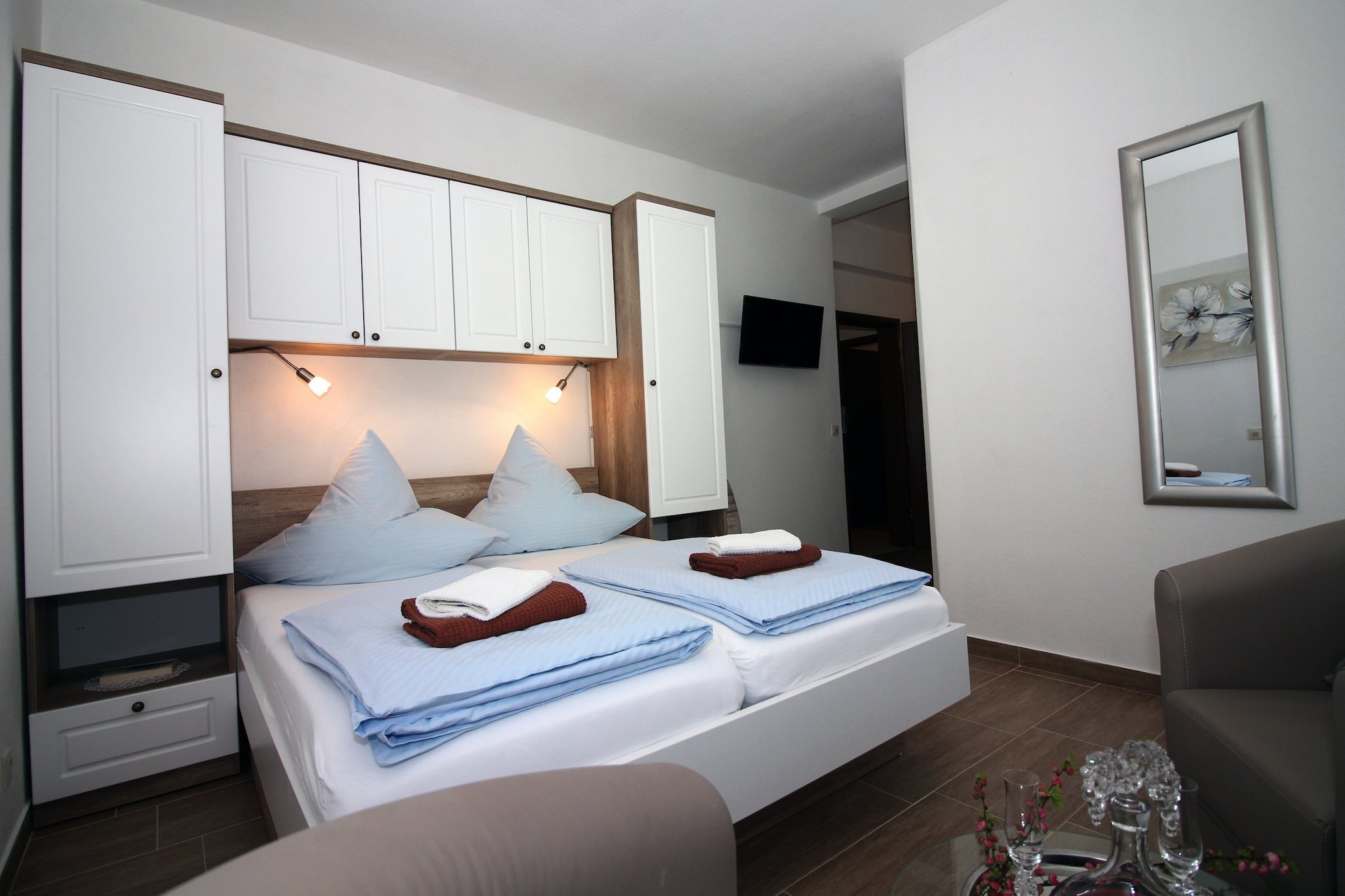 Zadar Coastal Haven - One Bedroom Apartment Ground Floor-Schlafzimmer