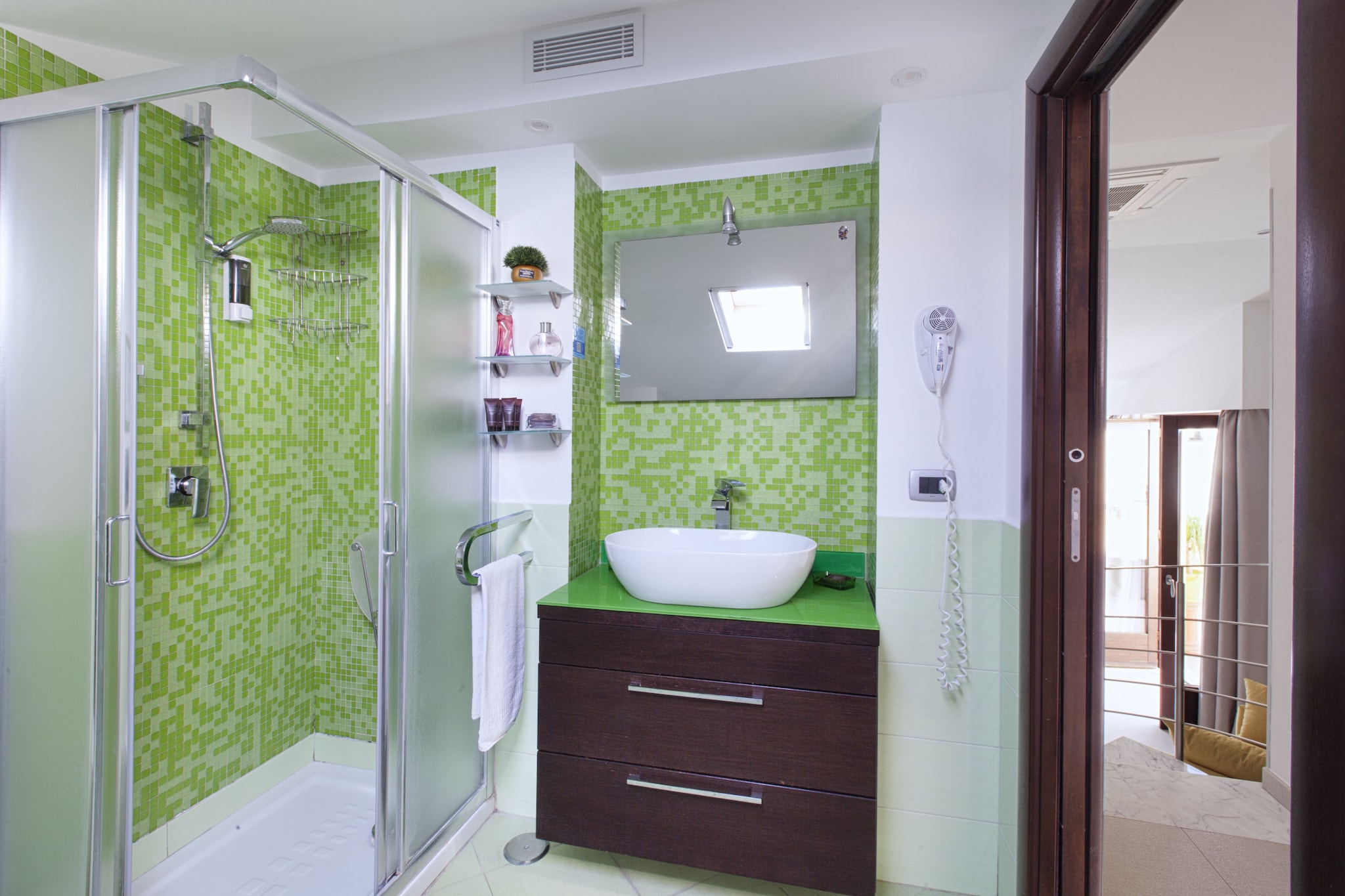 Casa Cristina Green-Badkamer