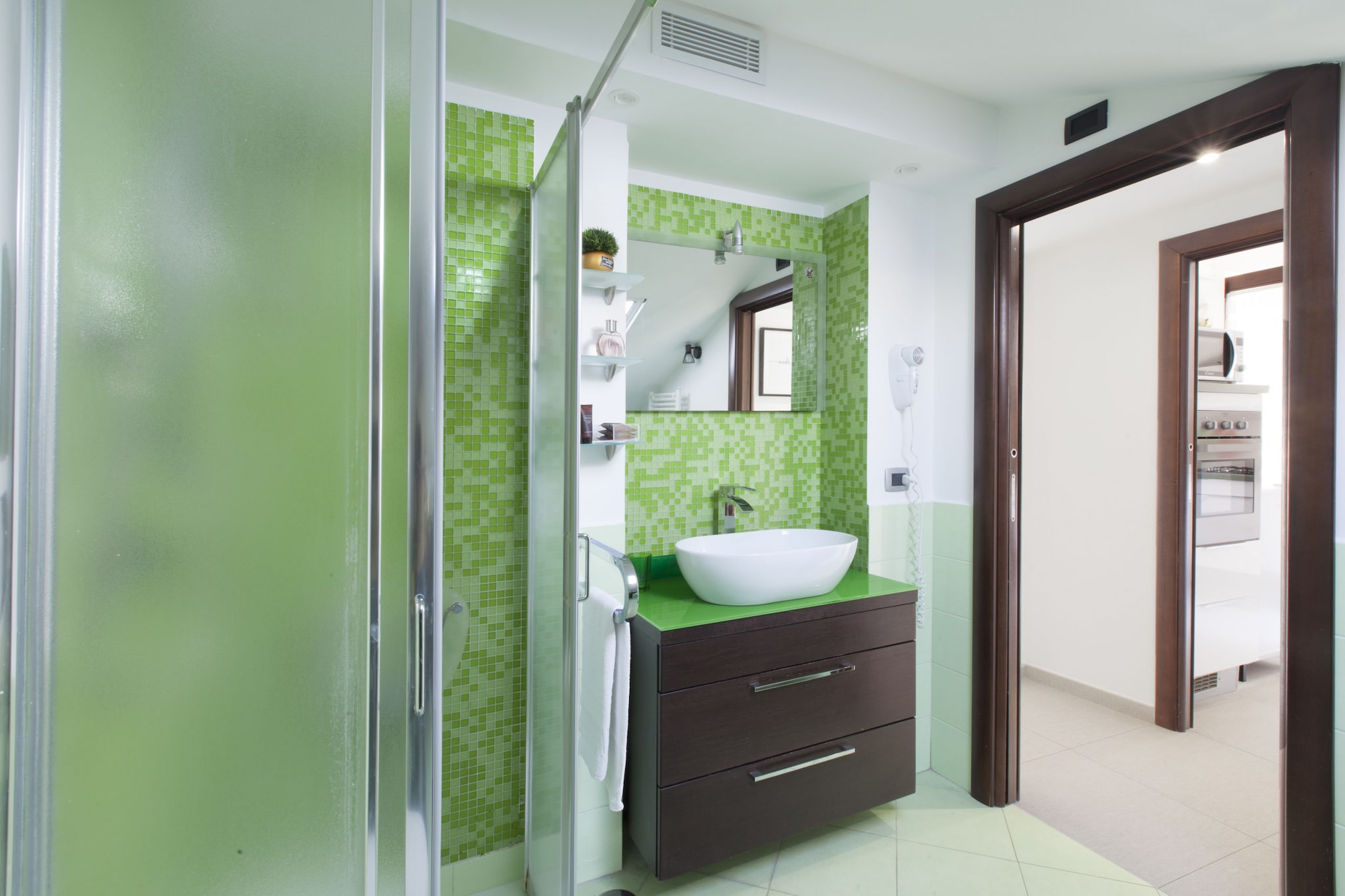 Casa Cristina Green-Badkamer