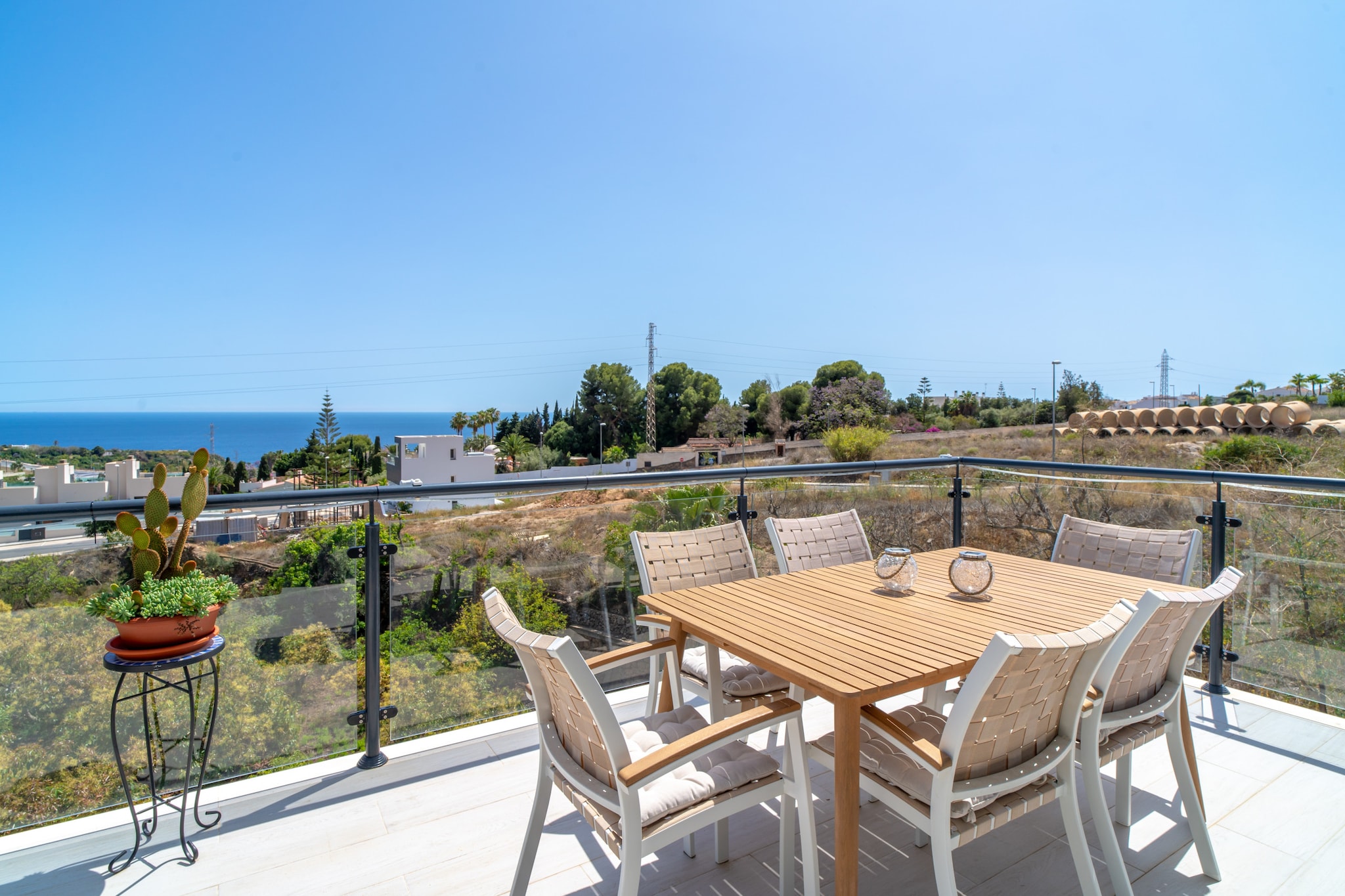Villa Luxuria Private Pool by Casasol-Terrassenbalkon