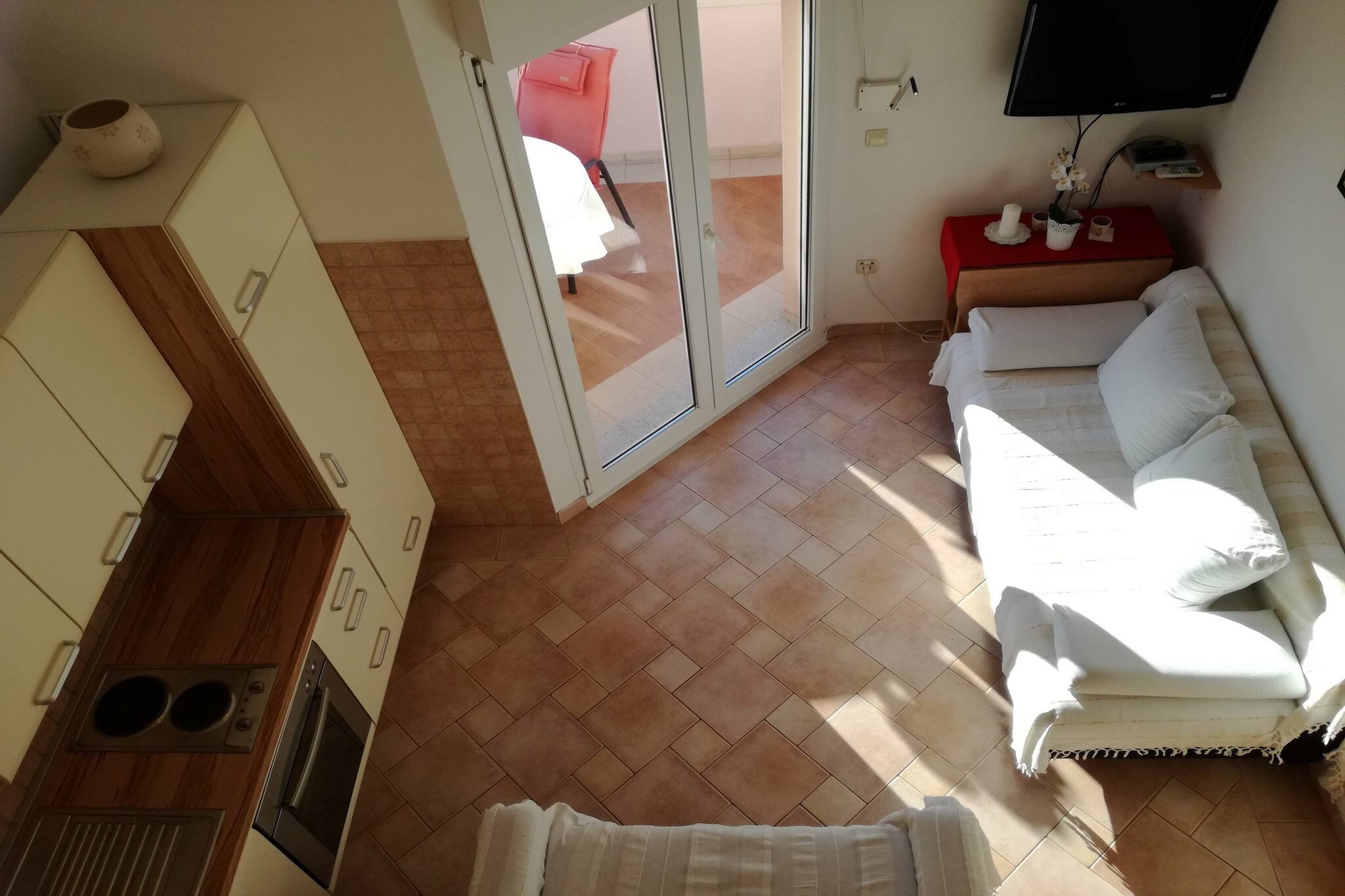 Apartments Marijana - one bedroom apartment A2-Woonkamer