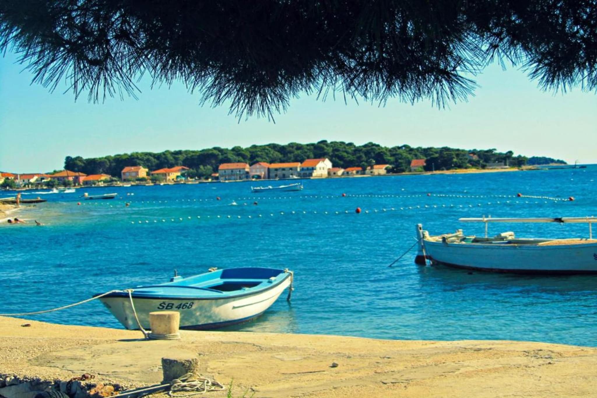 Apartments Gaj Brodarica - A7-Gebieden zomer 5km