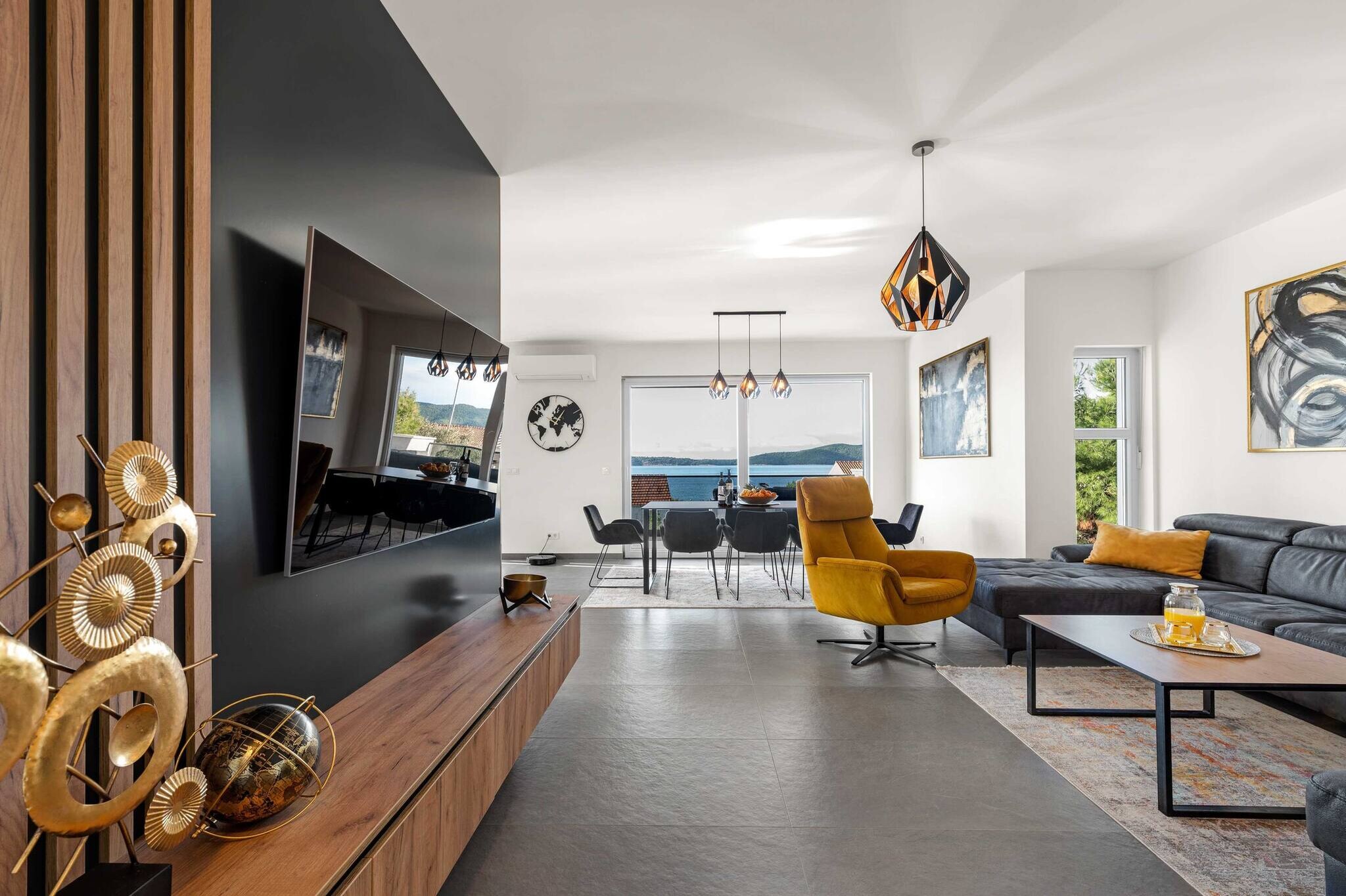 Apartments Velic - Three bedroom apartment C-Woonkamer