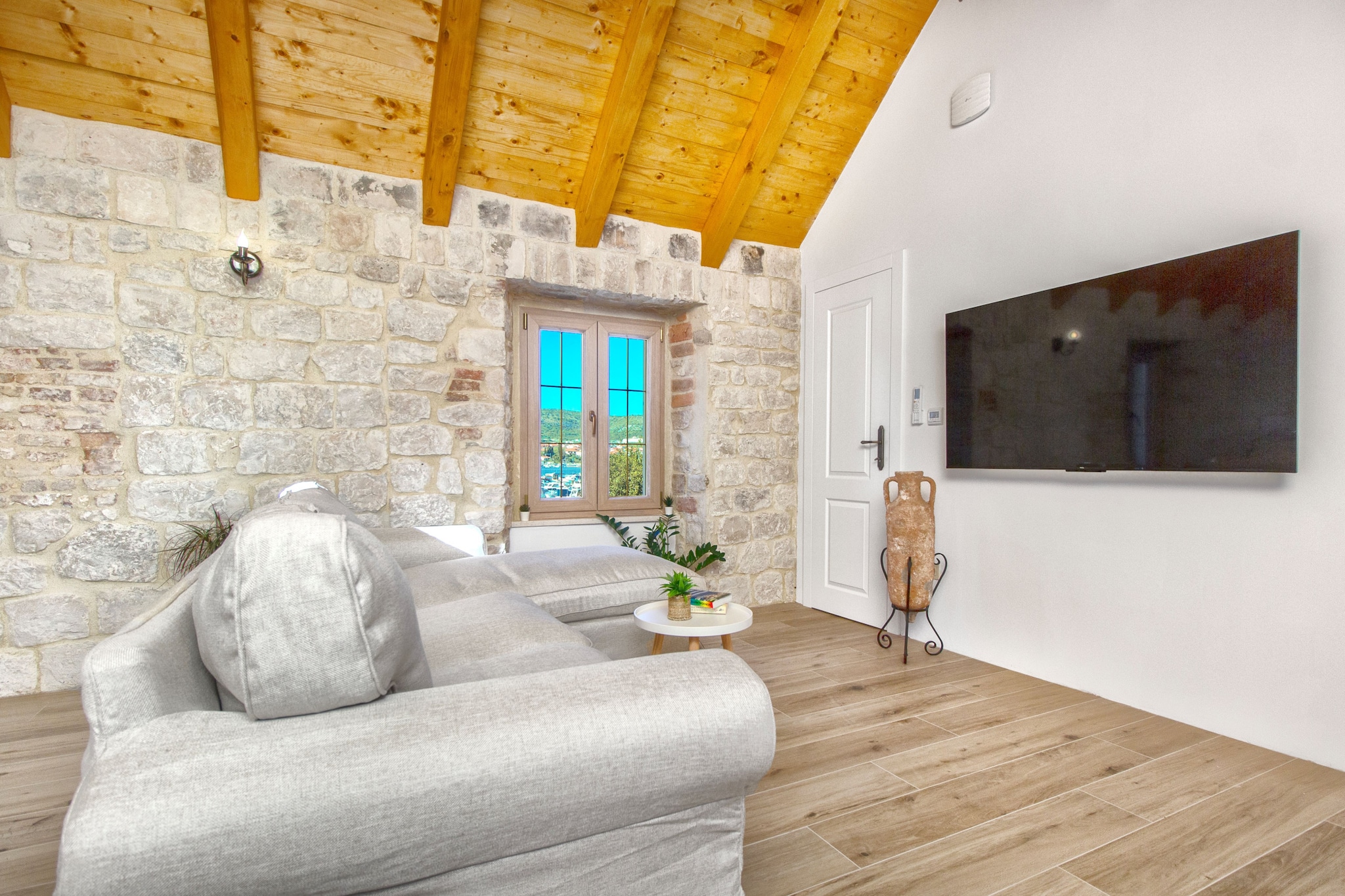 Stone House Trogir-Woonkamer
