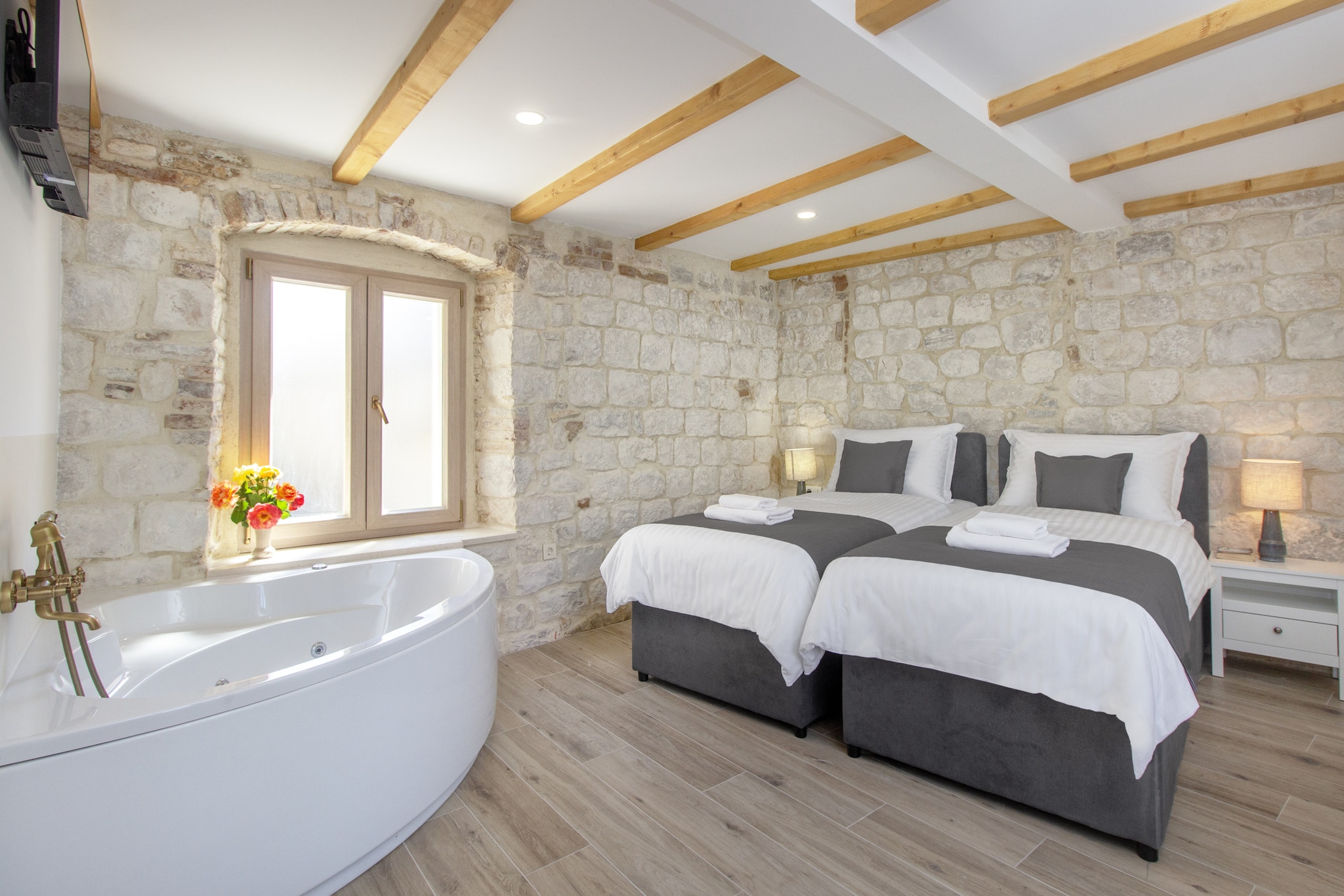 Stone House Trogir-Slaapkamer